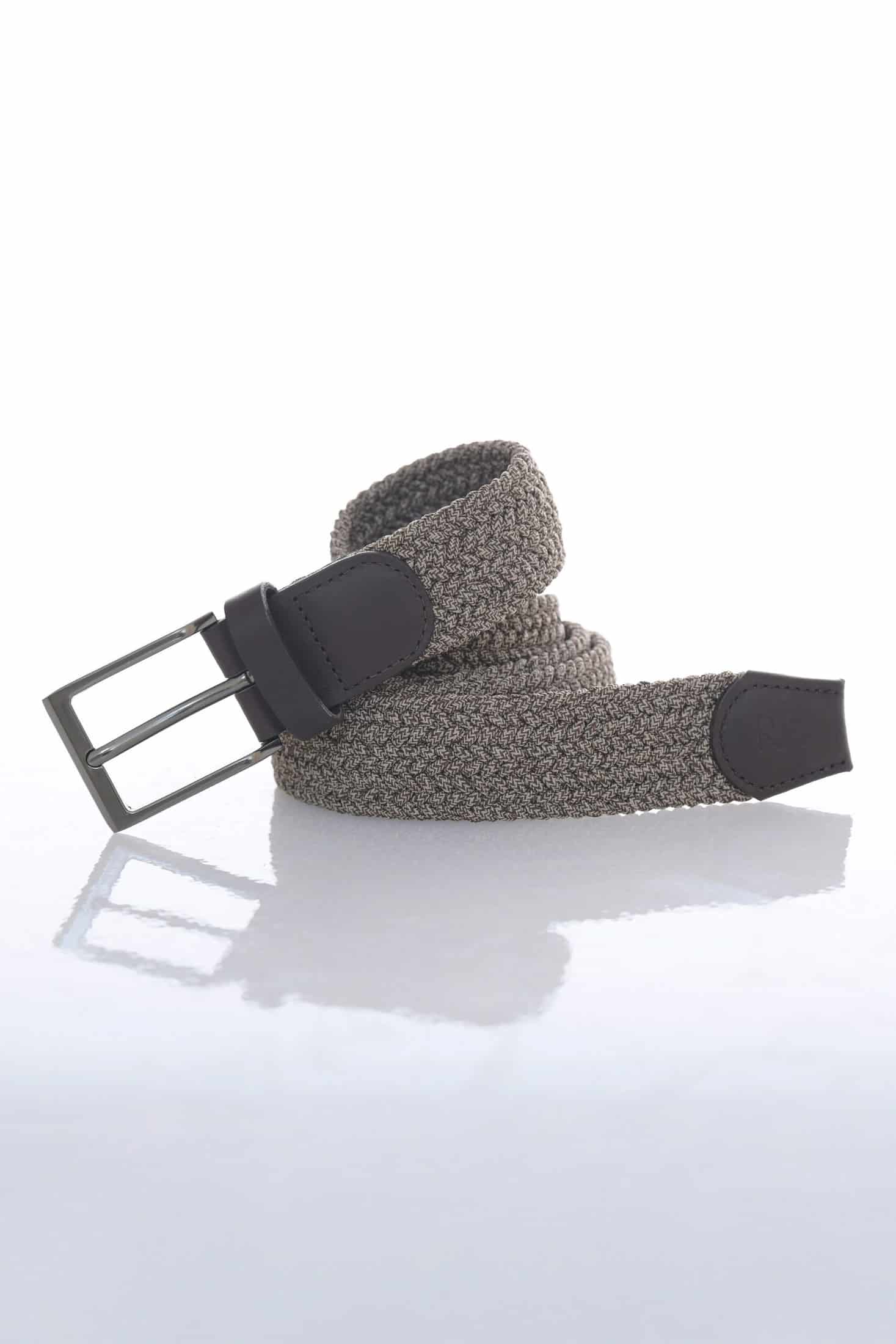 Correa Hilo Trenzado Gris Jaspeado - miniatura 1