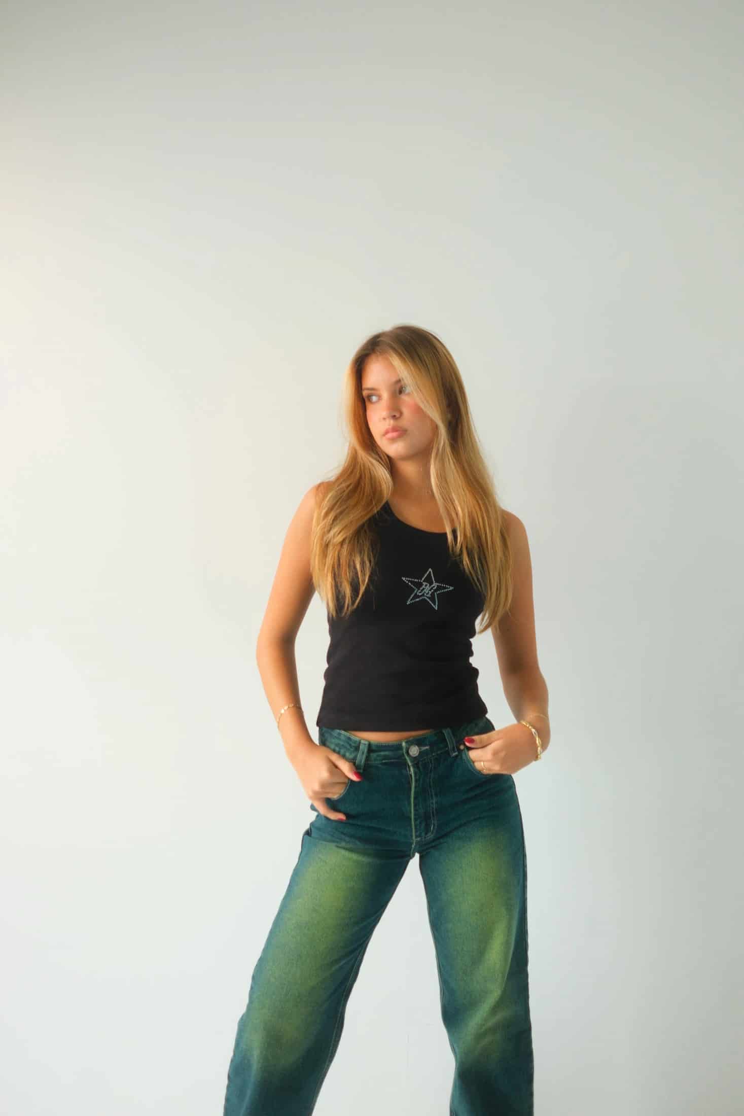 Double Star Green Jeans - miniatura 2