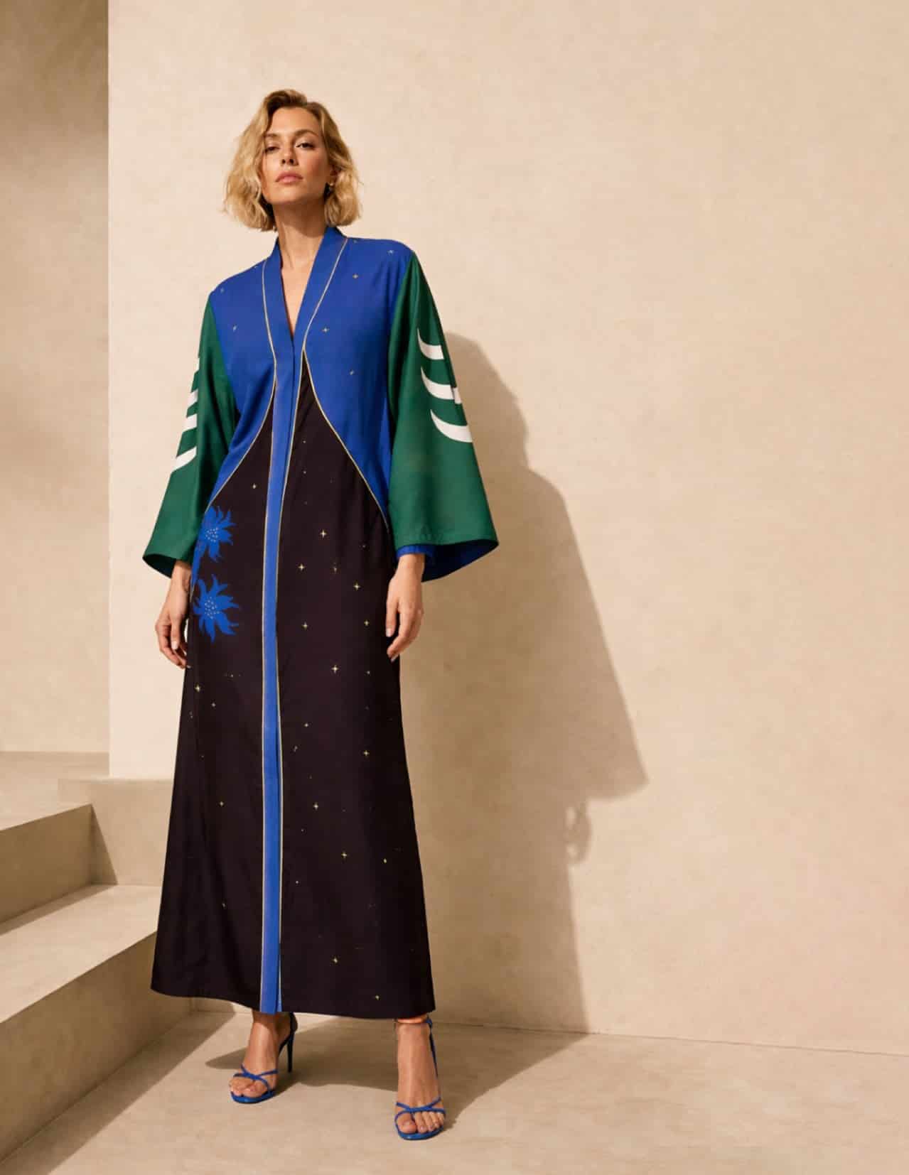 Bata-Kimono Unisex /Cosmos y Flores - miniatura 3