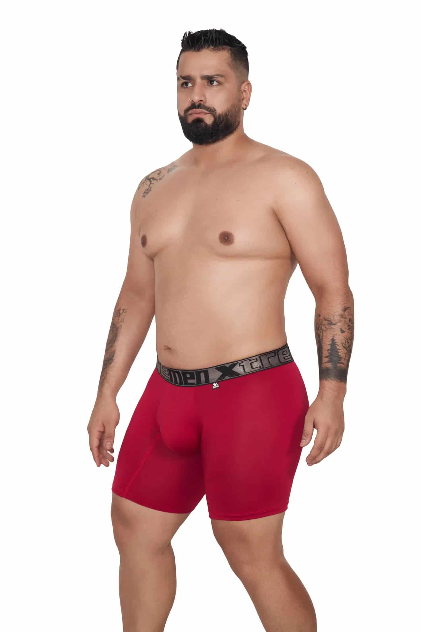 BOXER MICROFIBRA FONDO ENTERO EXTRAGRANDE ROJO - miniatura 1