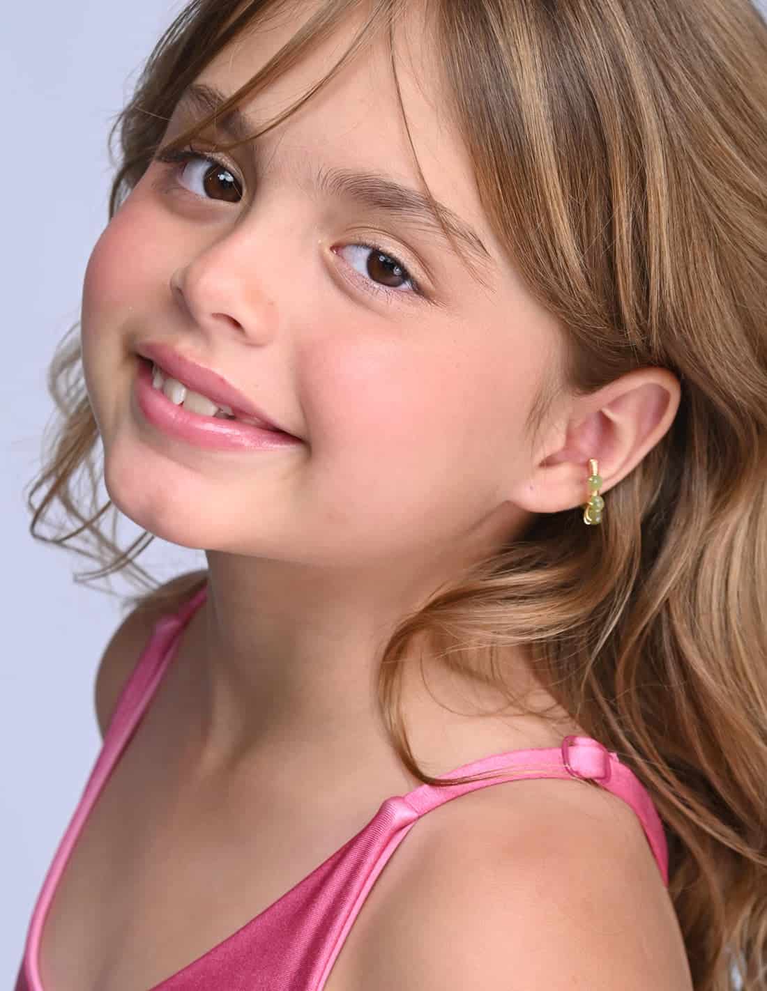 Ear Cuff Eria Lime Green - miniatura 2