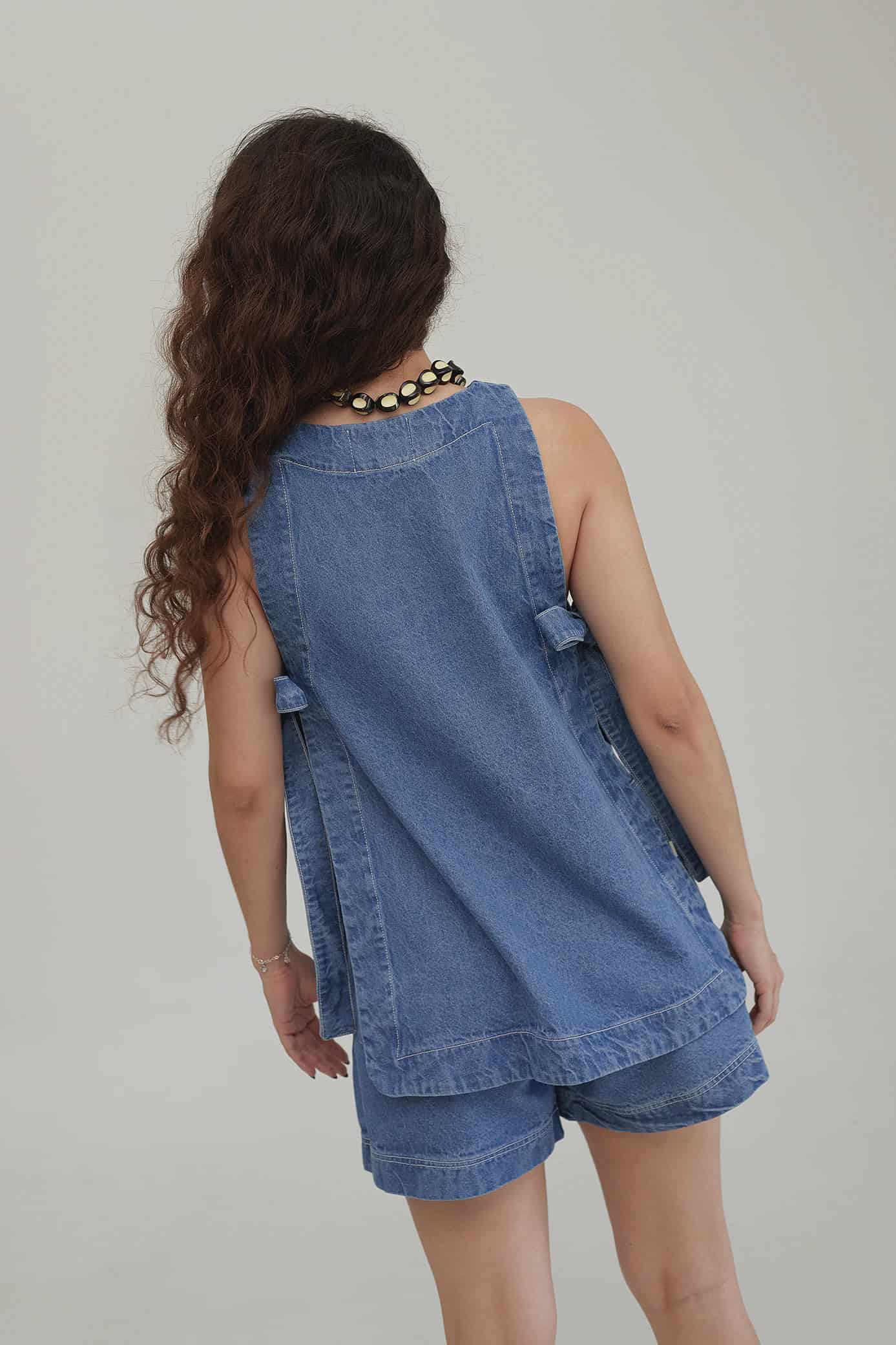 Top Hermandad Denim - miniatura 5