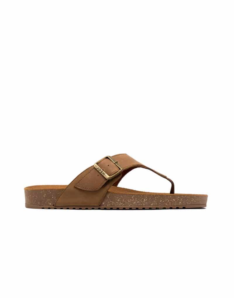 Sandalia para hombre en cuero miel REF ELIZ01 - miniatura 2