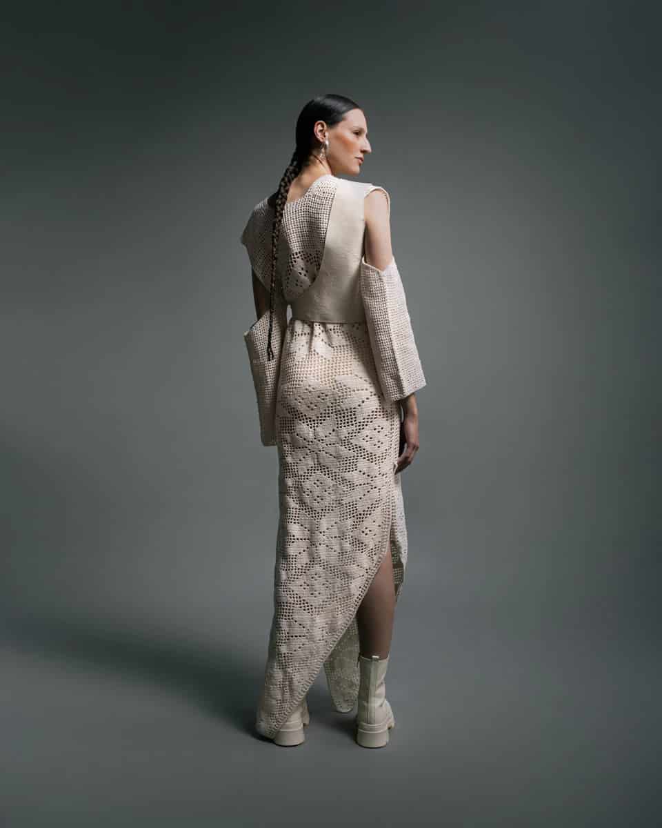 FDV DIAMOND CROCHET DRESS - miniatura 4