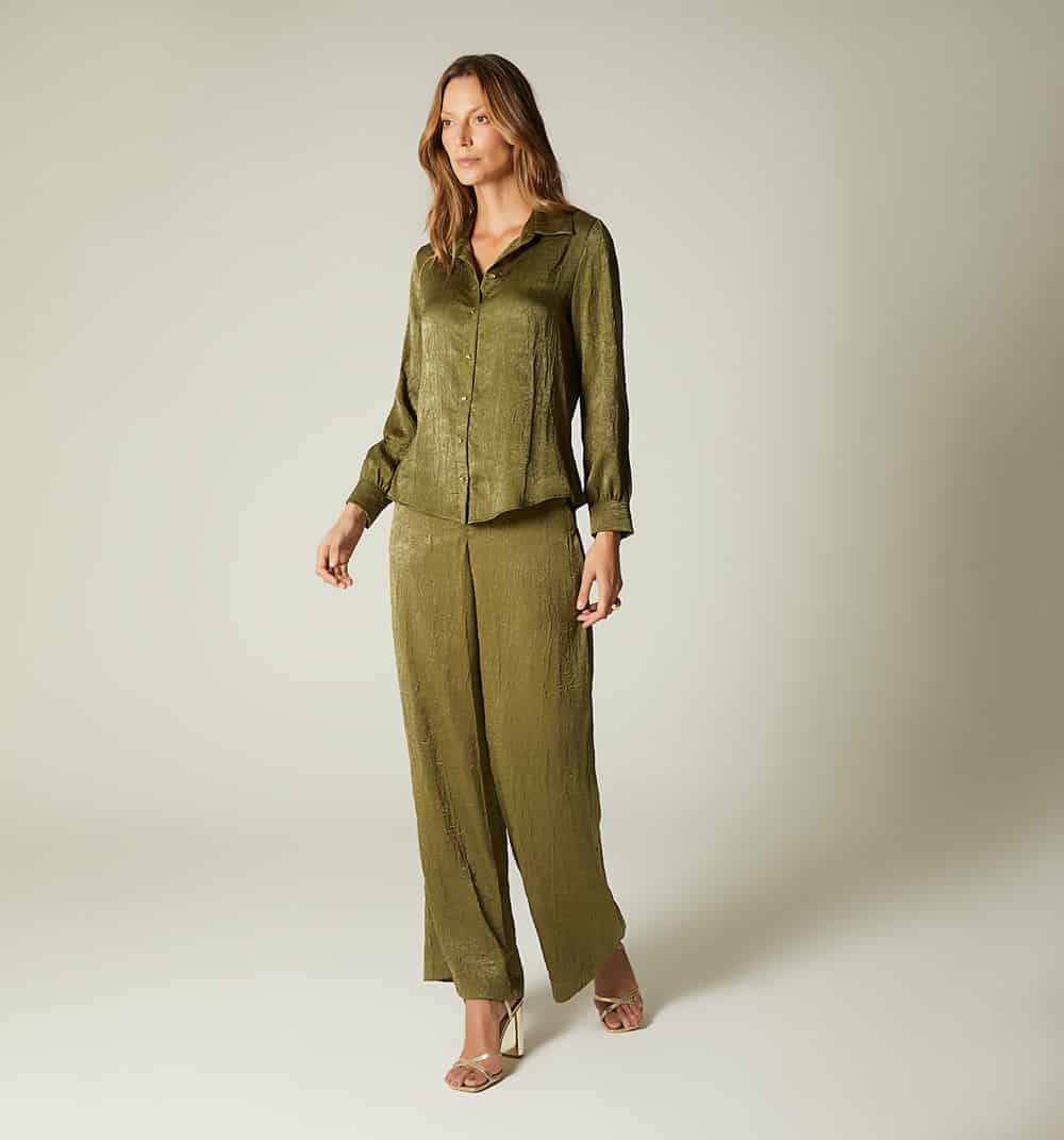 Pantalon palazzo tiro alto - miniatura 1