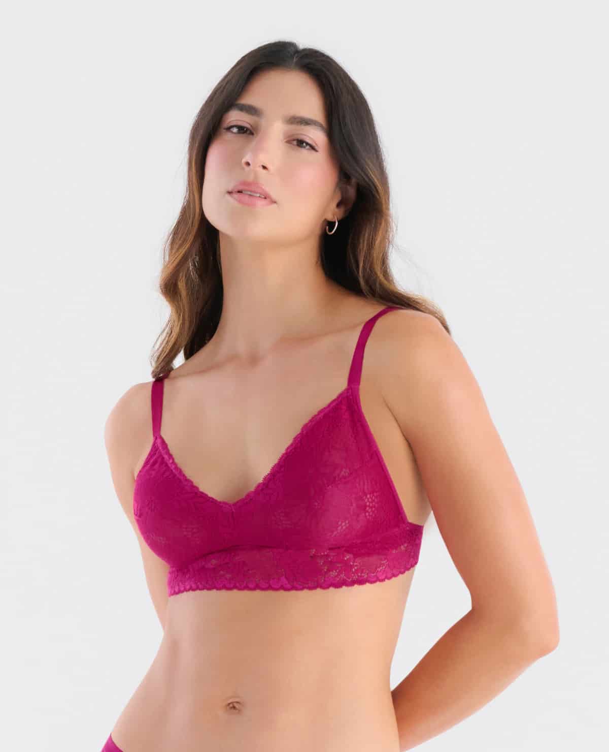 Bralette Triangular | En Encaje | Elástico en Base - miniatura 2