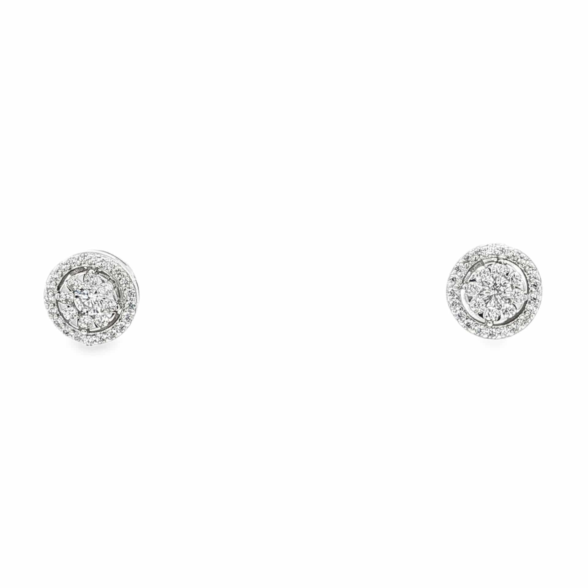 Clear Halo Studs Silver - miniatura 1
