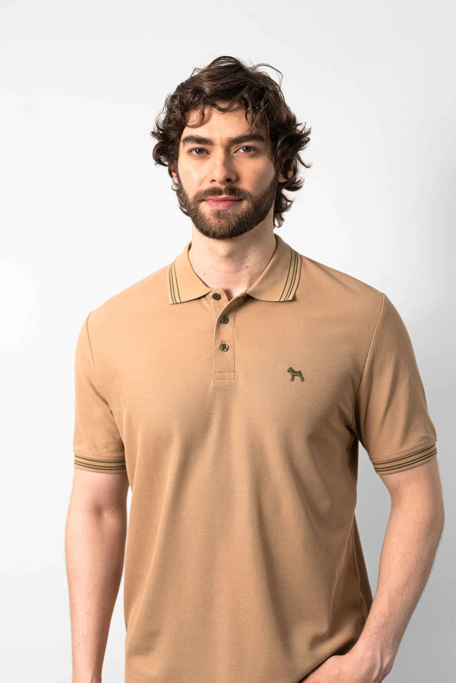 Polo Básica Khaki - miniatura 3