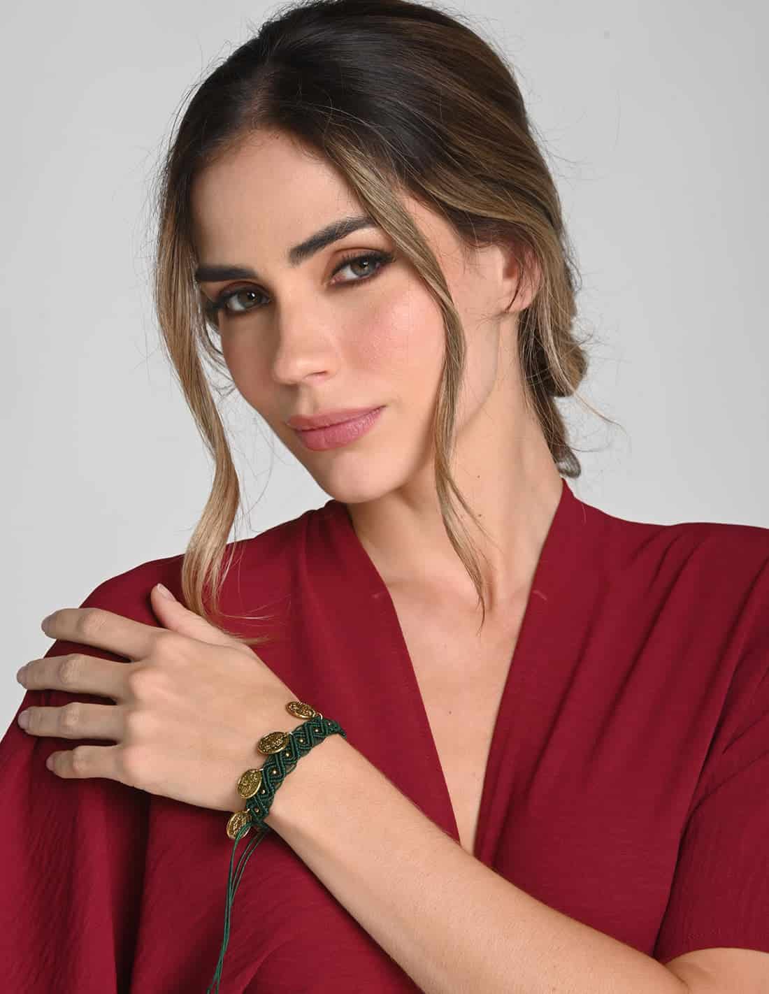 Brazalete Aluna Oil Green - miniatura 1