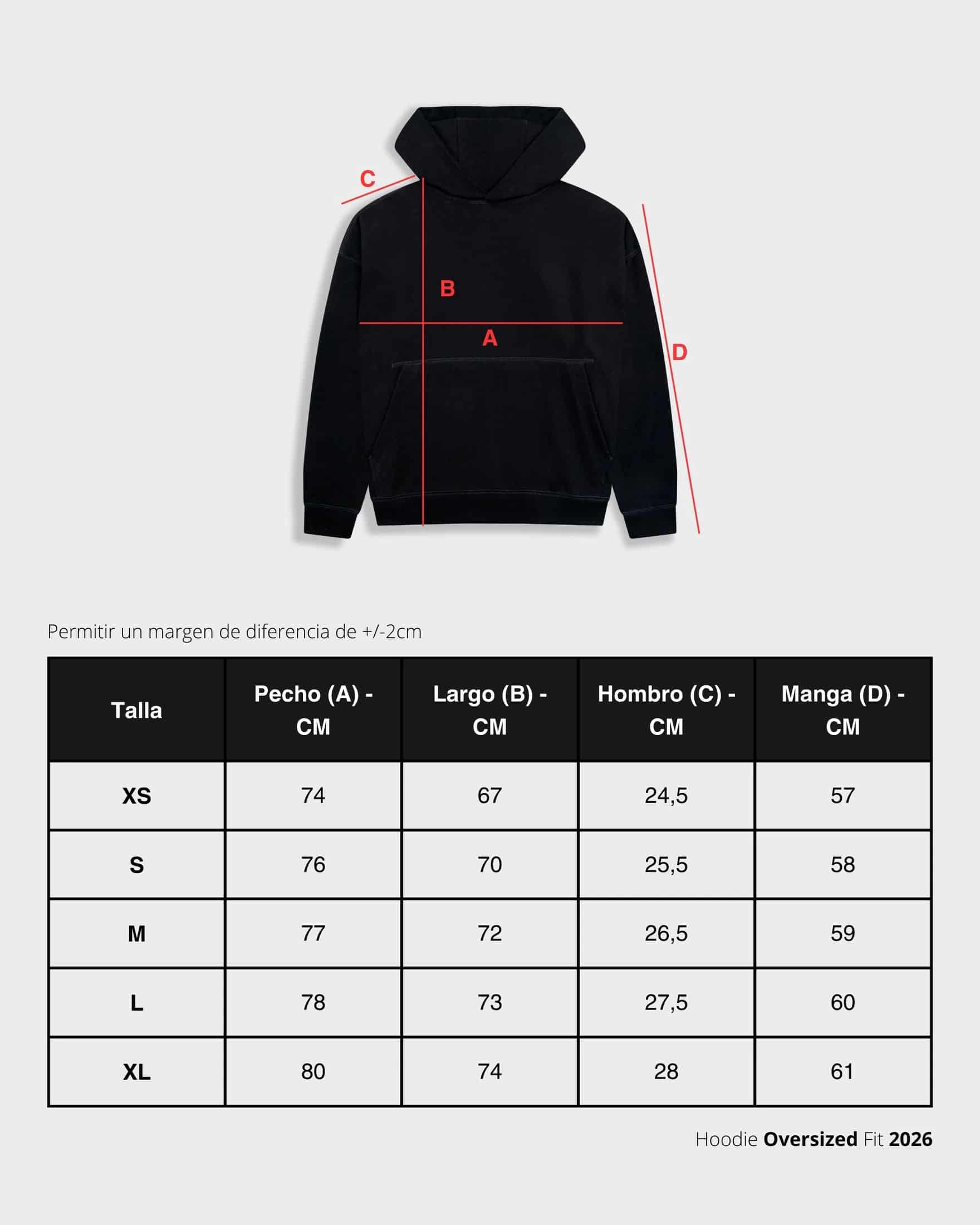 Hoodie Oversized MONOIC F.C - Negro Oscuro - miniatura 9