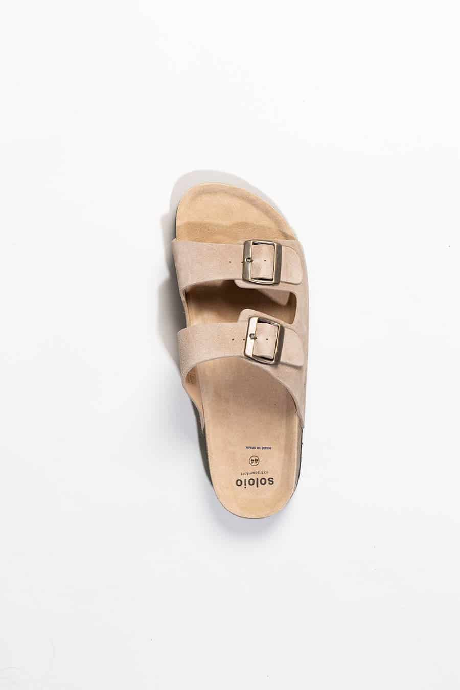 Men's buckle sandal taupe - miniatura 3
