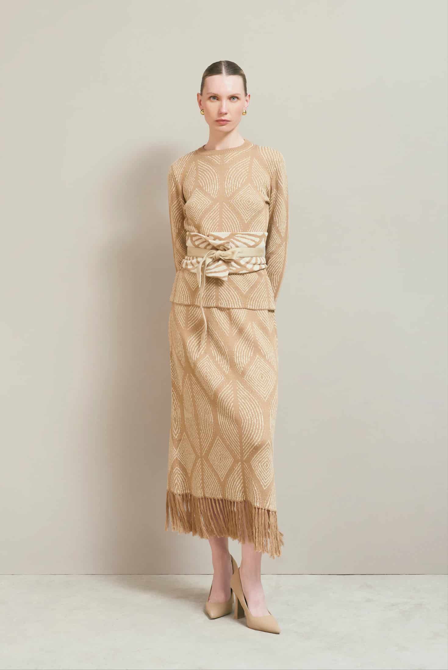 Falda Atenea Camel-Dorado - miniatura 1