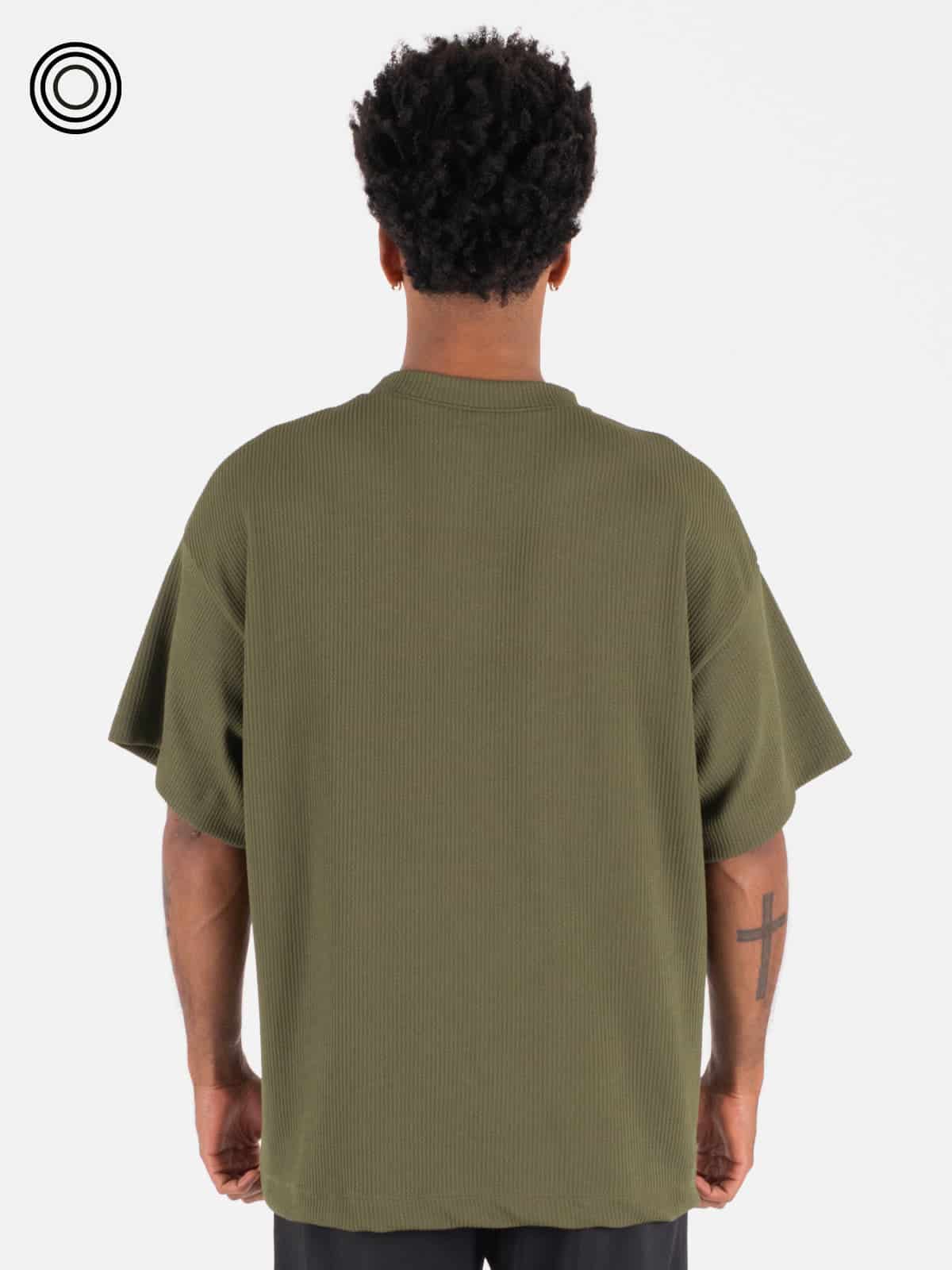 Camiseta hombre stone verde militar - miniatura 8