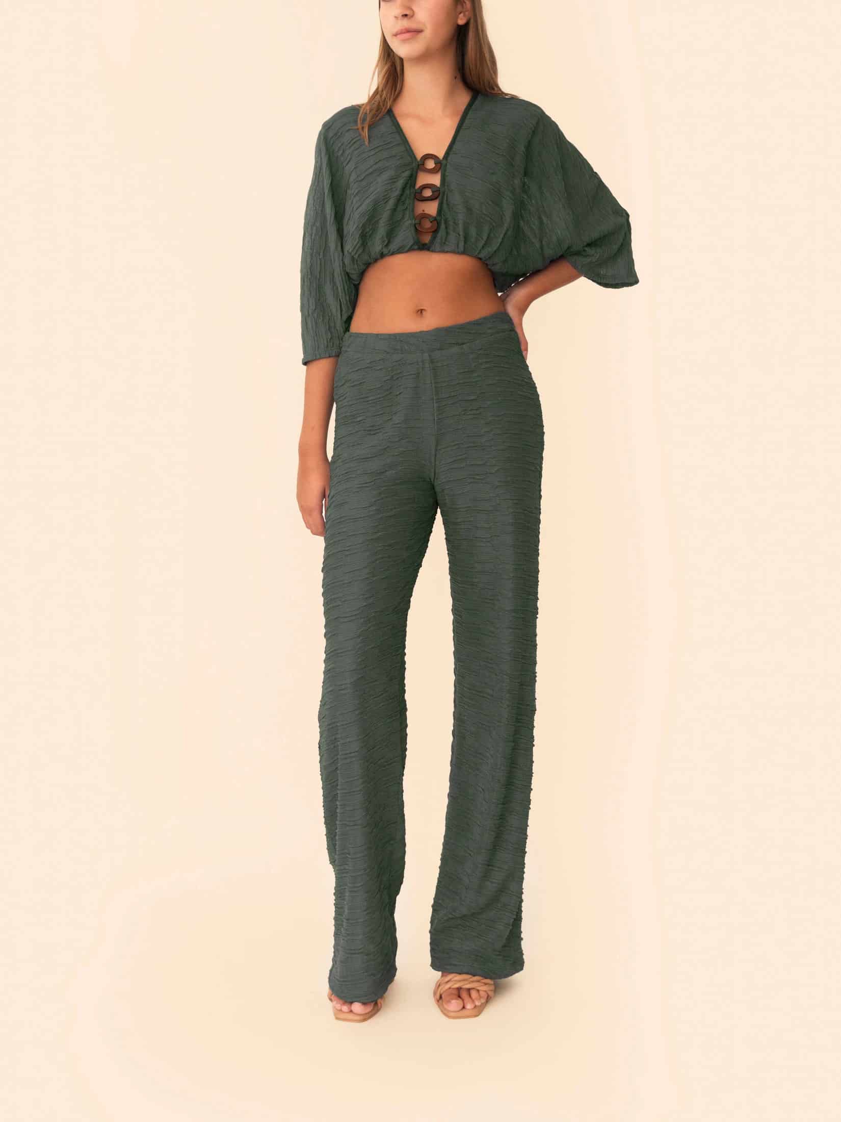 VERONIKA PANT SACRAMENTO GREEN - miniatura 2