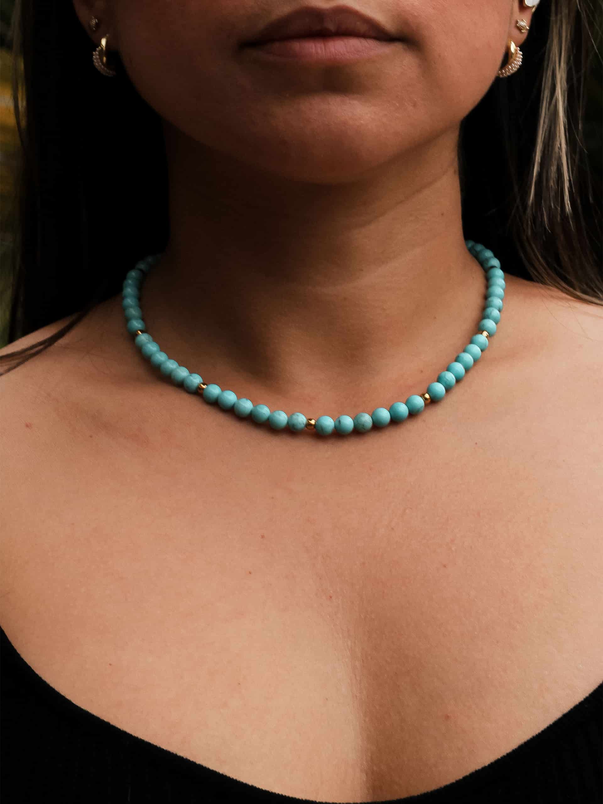 Choker Turquesa 6mm - miniatura 2