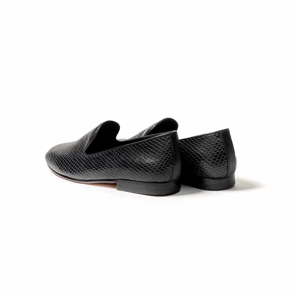 Slippers cuero grabado P negro - miniatura 3