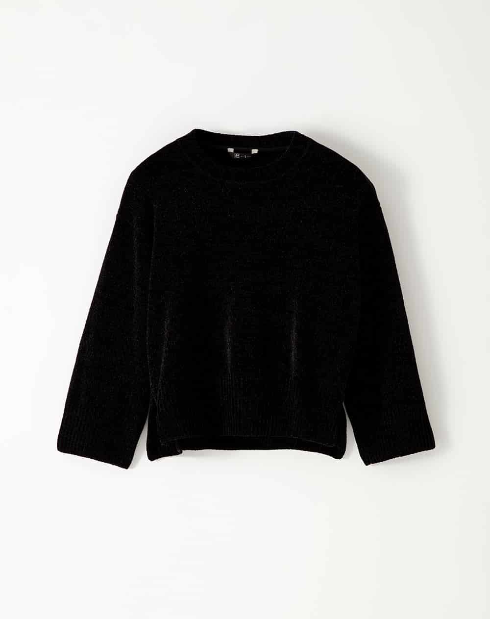 Suéter oversize negro mujer - miniatura 6