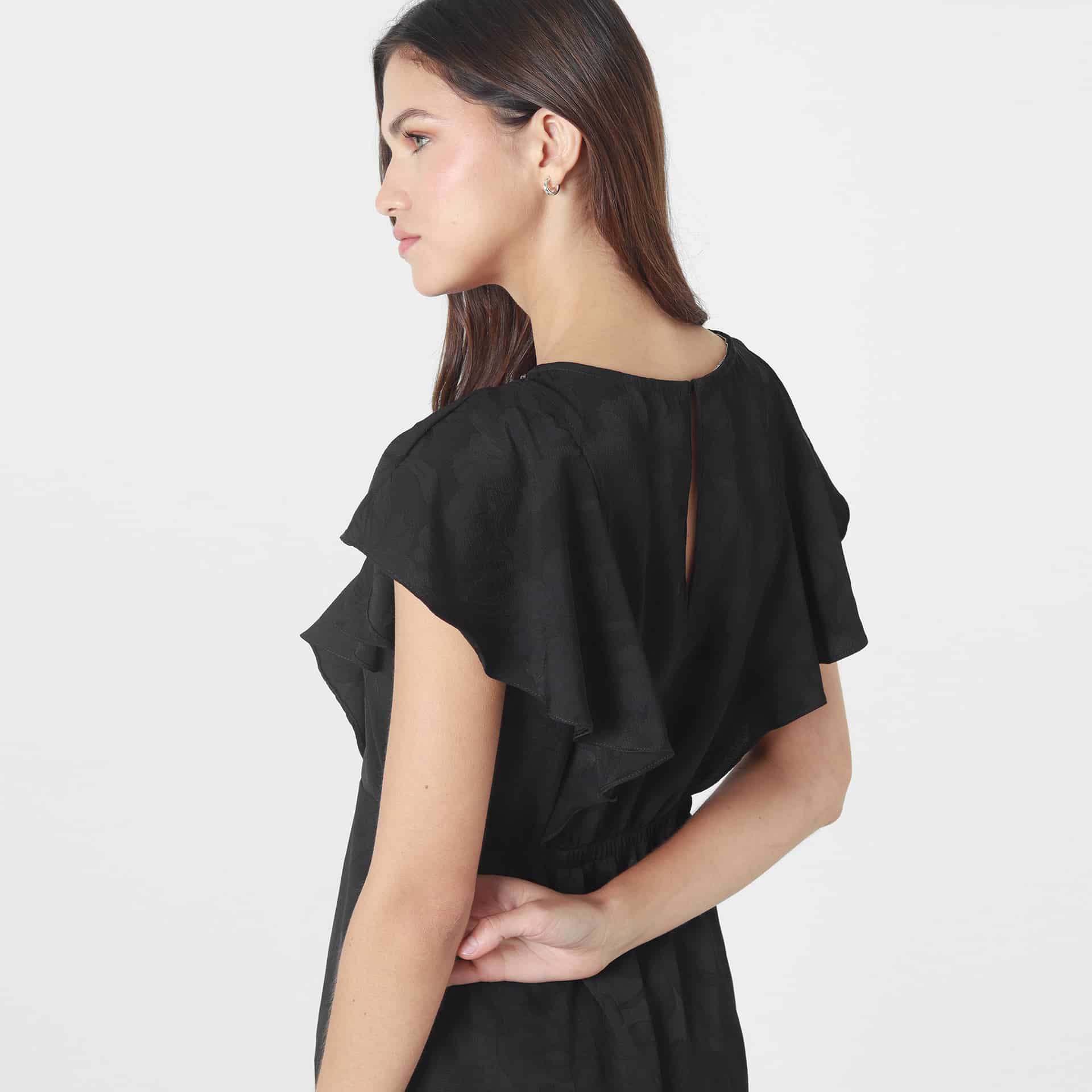Vestido Cuello Redondo Manga Corta - miniatura 5