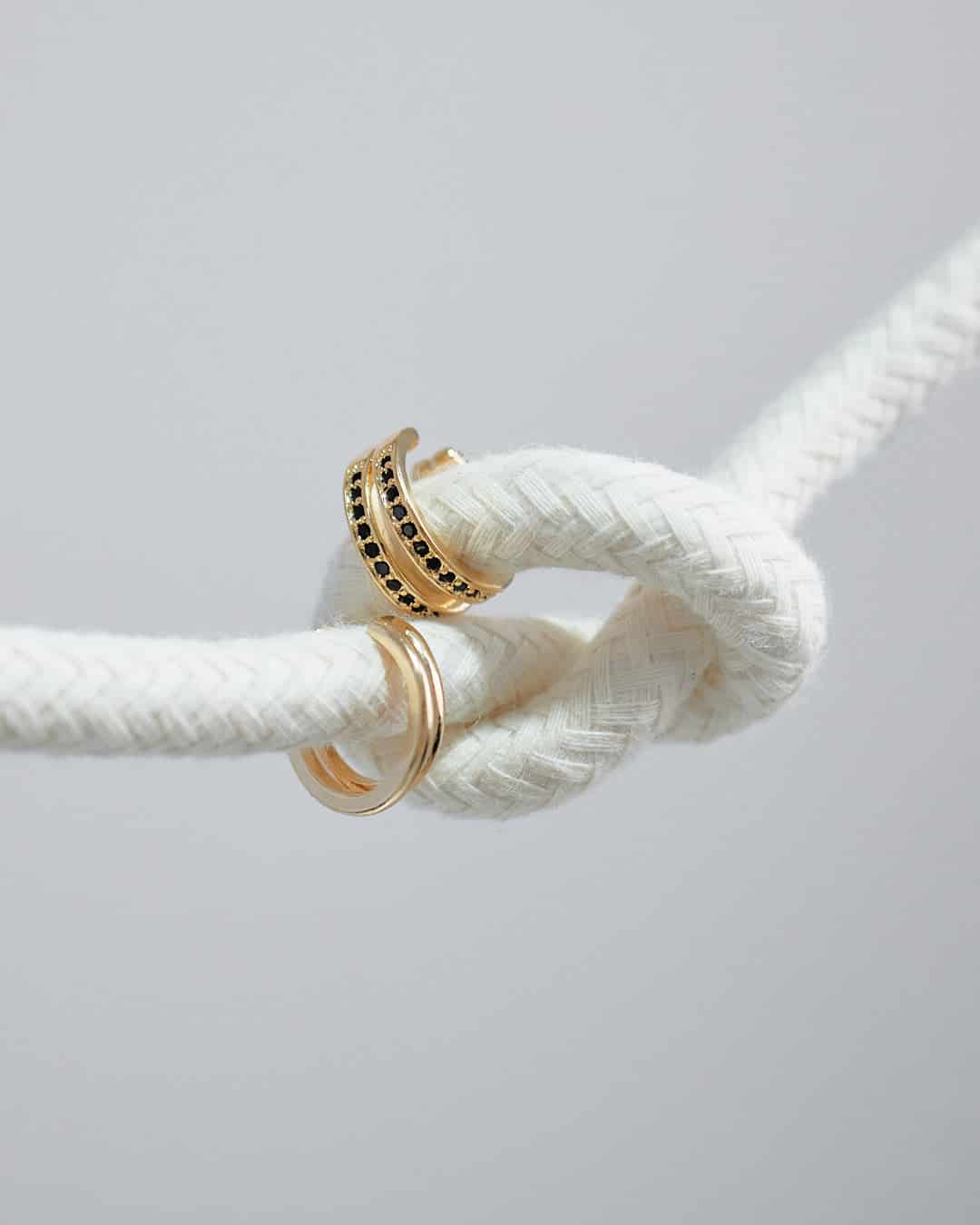 Earcuff Doble Efecto Liso - miniatura 2