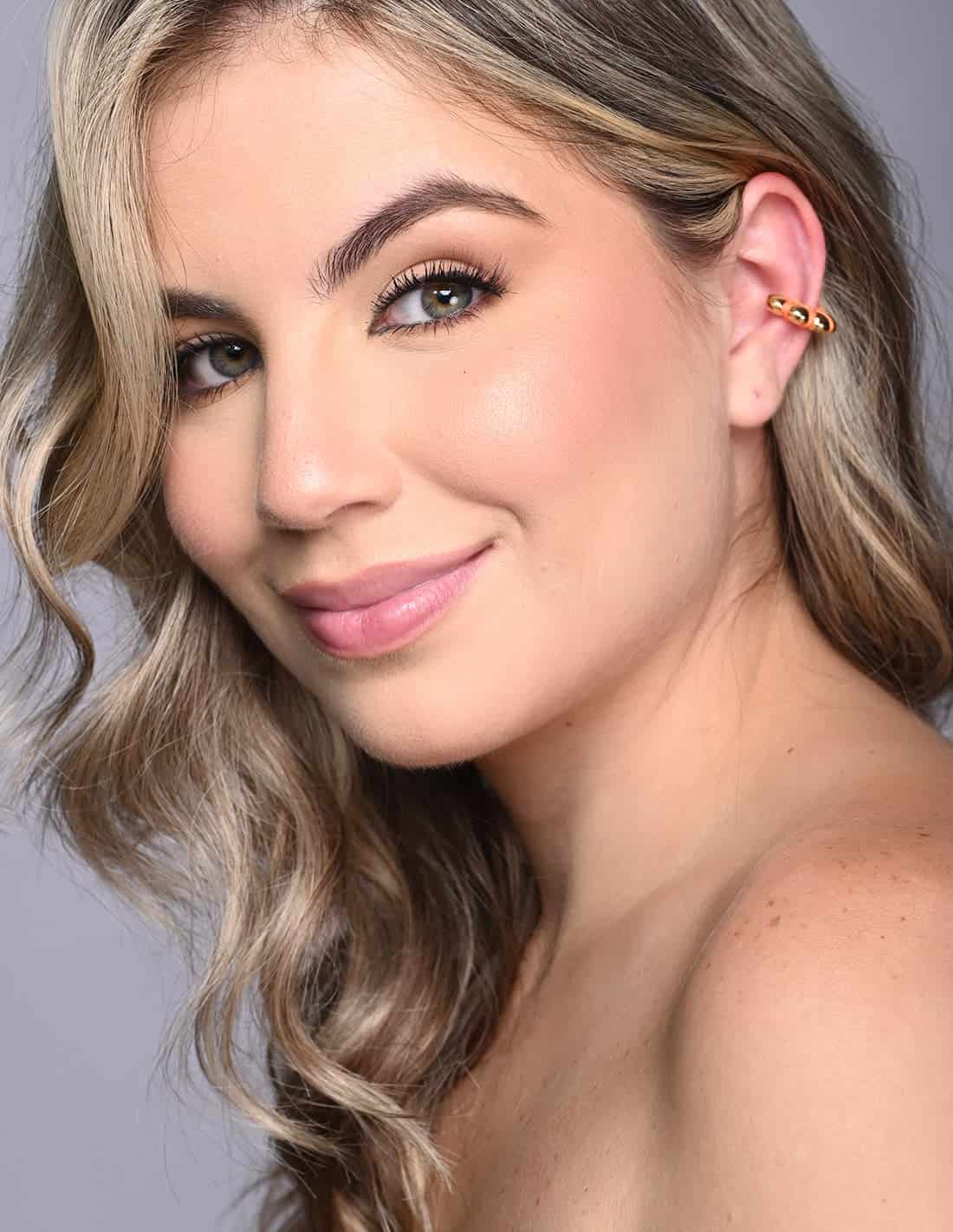 Ear Cuff Cloud Naranja - miniatura 1