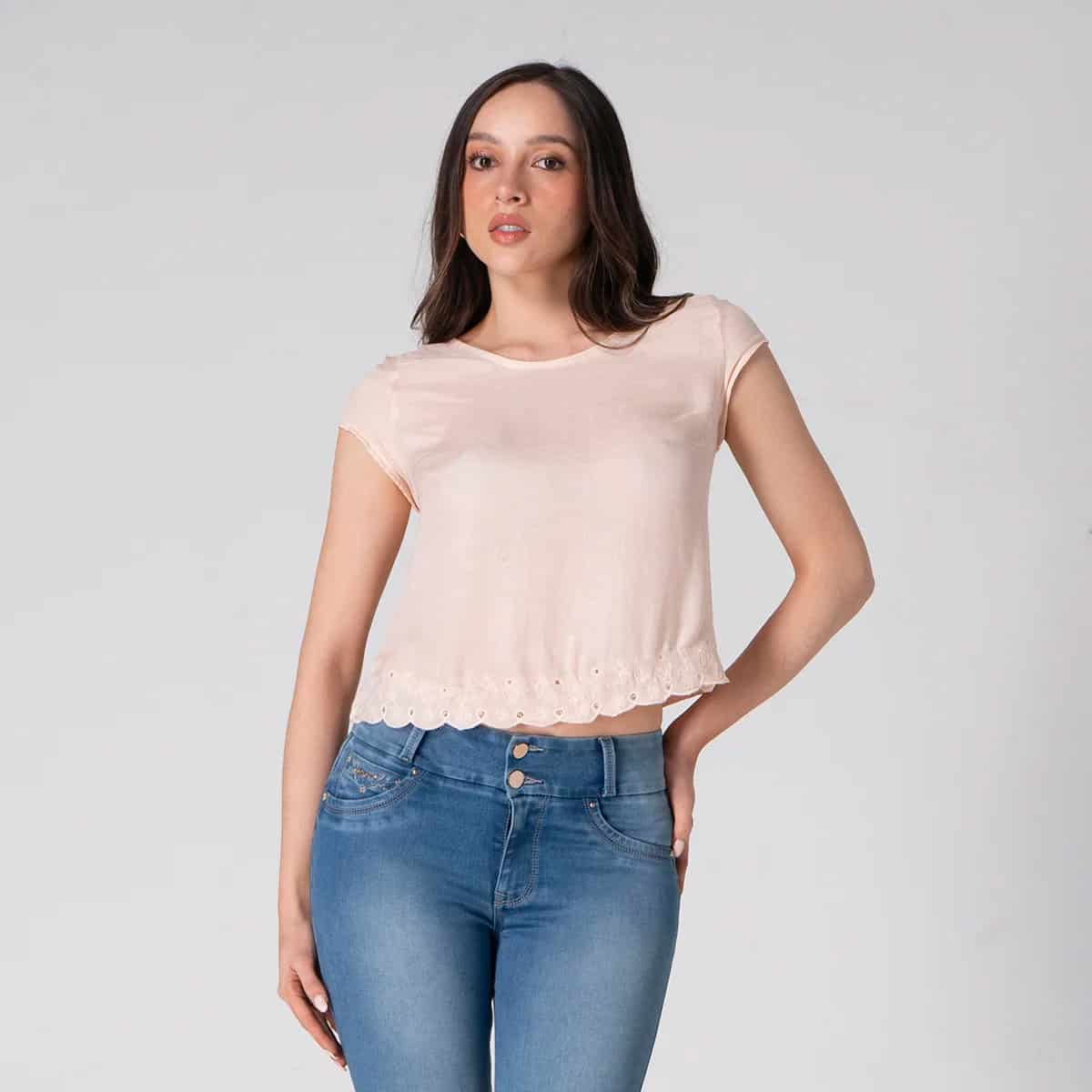 Blusa Slim Cuello Redondo Marie - miniatura 1
