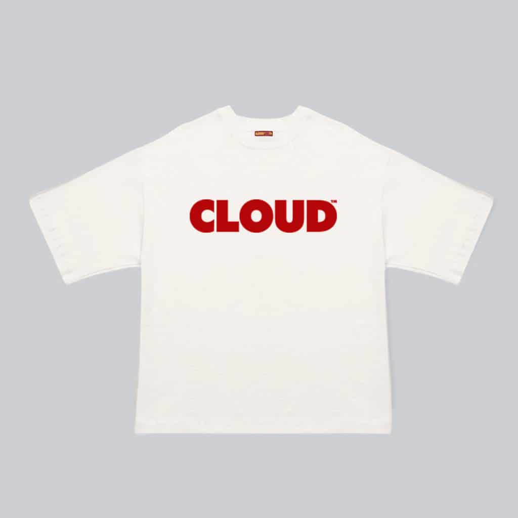 Camiseta BLOCK rojo sobre blanco - miniatura 1
