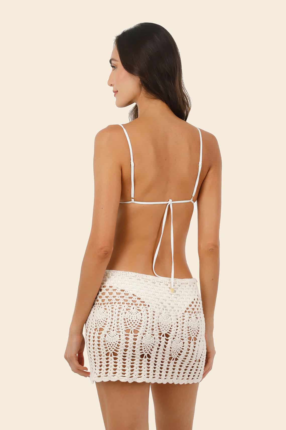 Ivory Sunlace Skirt - miniatura 2