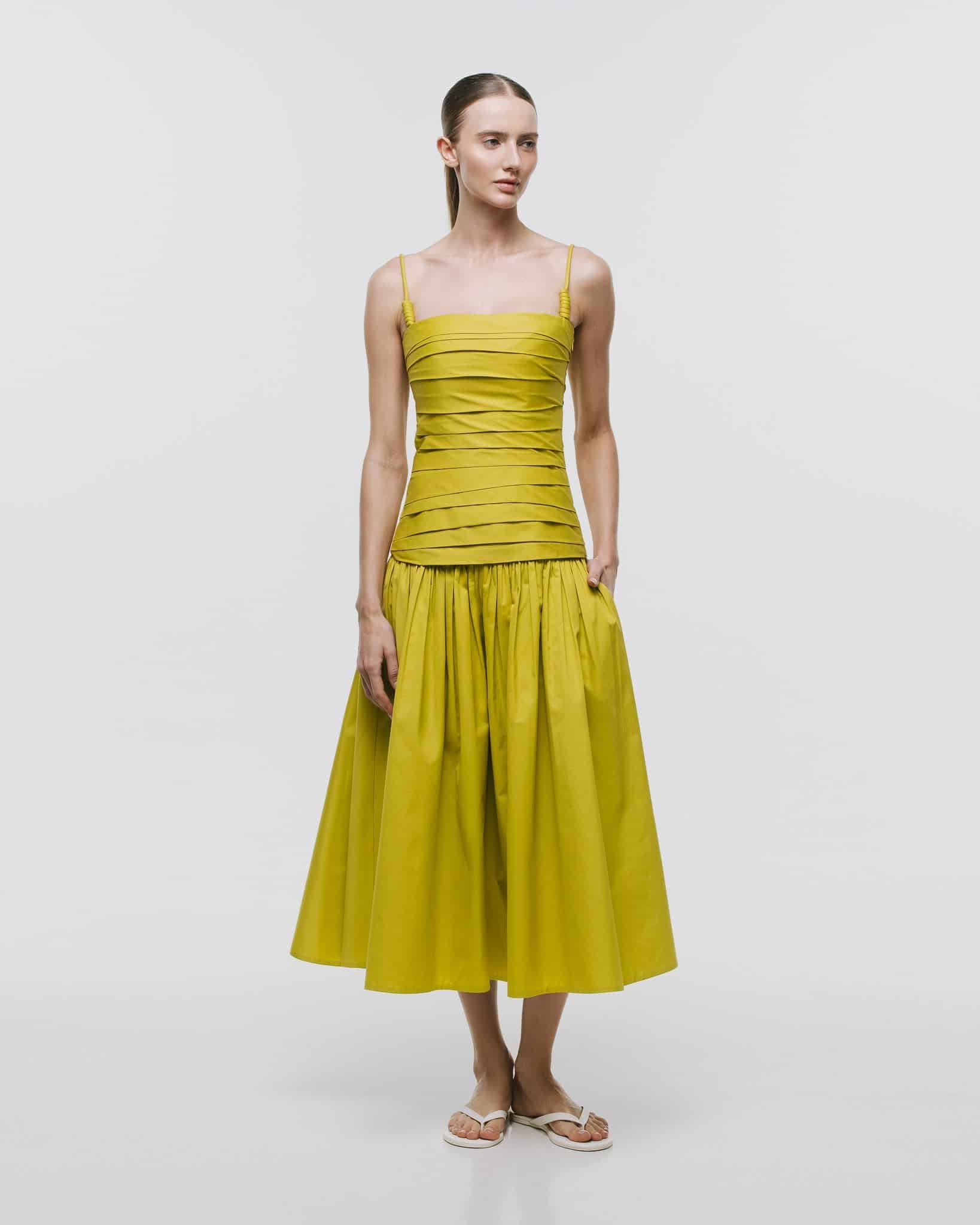 'TRAZOS' MIDI DRESS - miniatura 2