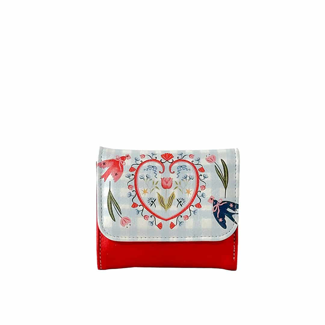 Billetera Para Mujer Italia Rojo Estampada Love Is In The Air - miniatura 1
