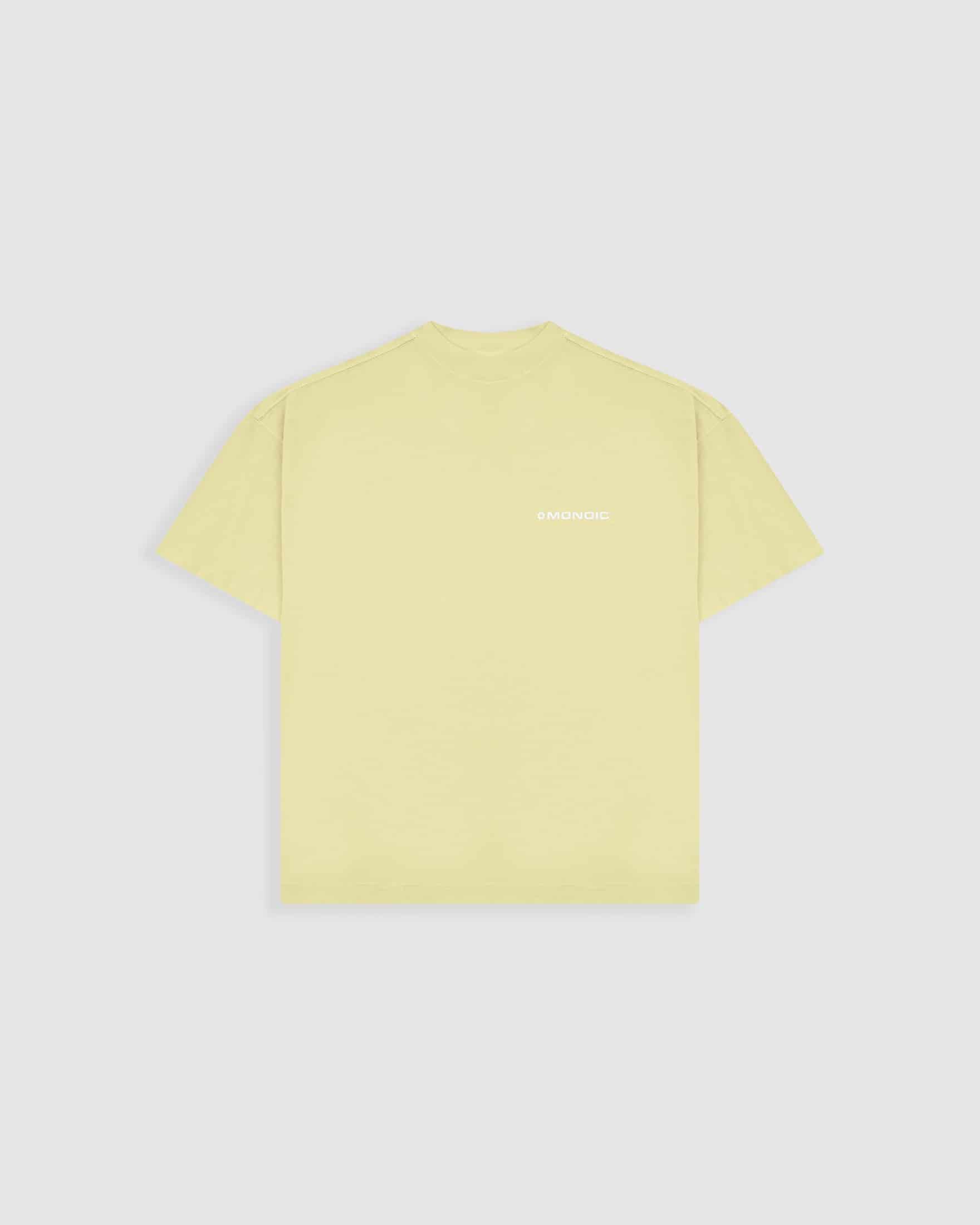 Camiseta Boxy Fit Básica V3 - Amarillo Pastel - miniatura 1