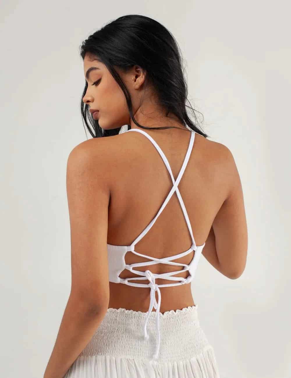 Bra tirantas Sierra Madre blanco Mujer - miniatura 2