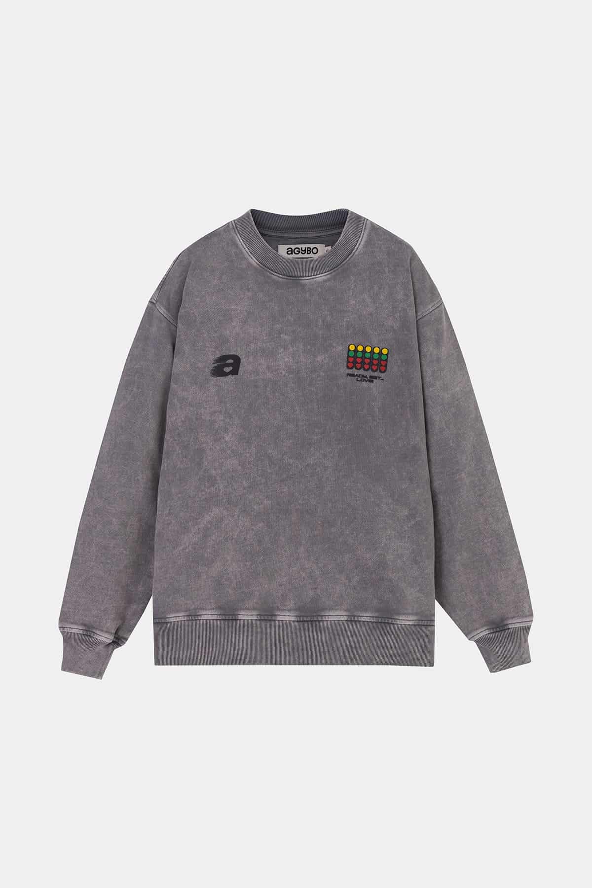CIRCUIT ACID WASH CREWNECK - miniatura 1