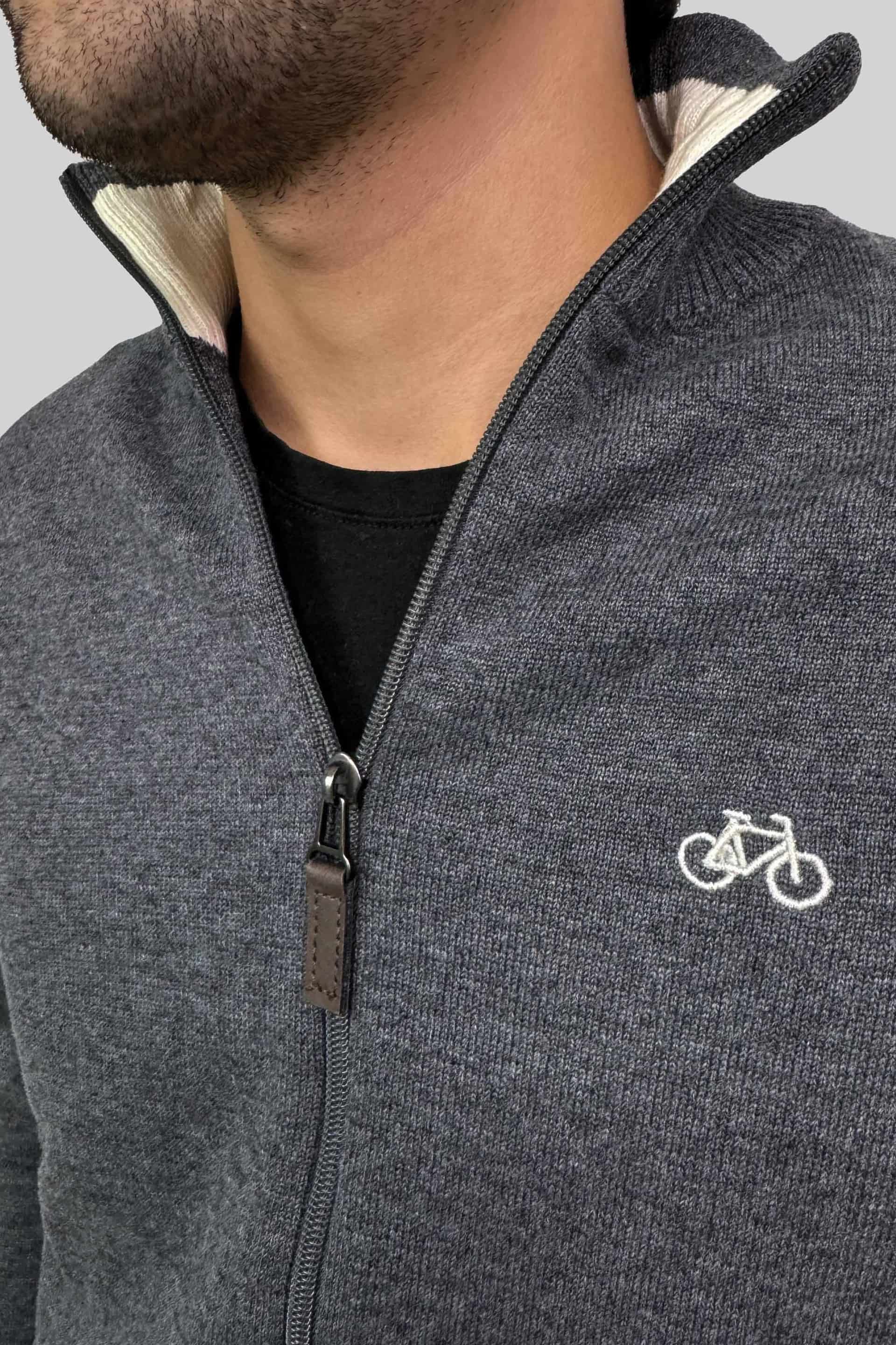 SACO FULL ZIP GRIS RATÓN - miniatura 2