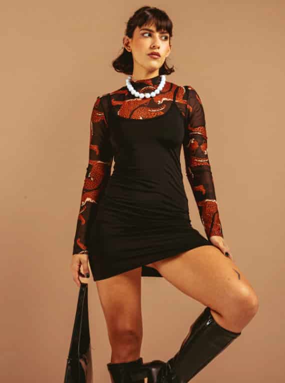 FORRO VESTIDO LEOPARDO - miniatura 4
