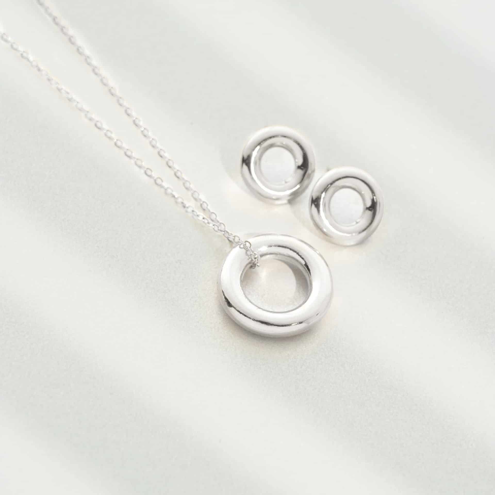 Set Collar + Aretes Circulos - miniatura 3
