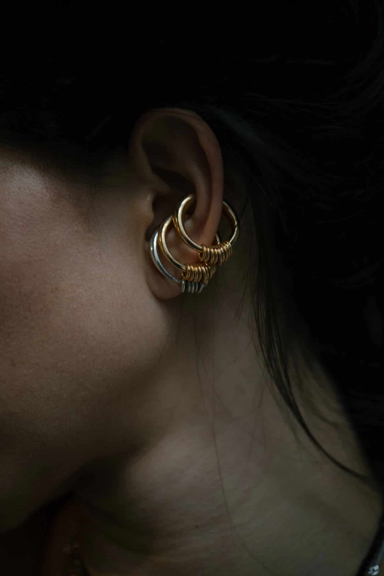 Kundali Ear Cuff Ring Silver - miniatura 2