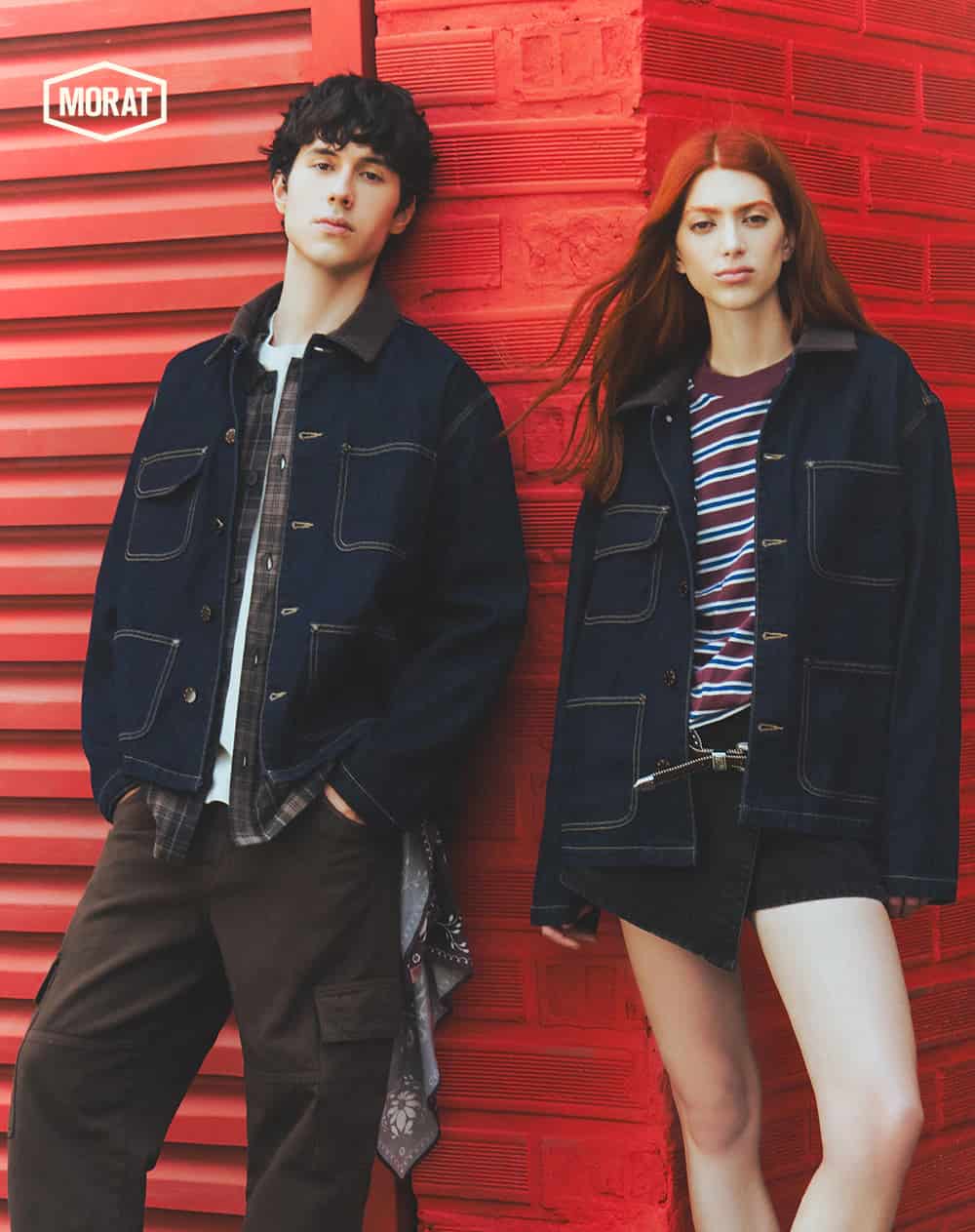Chaqueta denim índigo oscuro unisex GEF | MORAT - miniatura 1