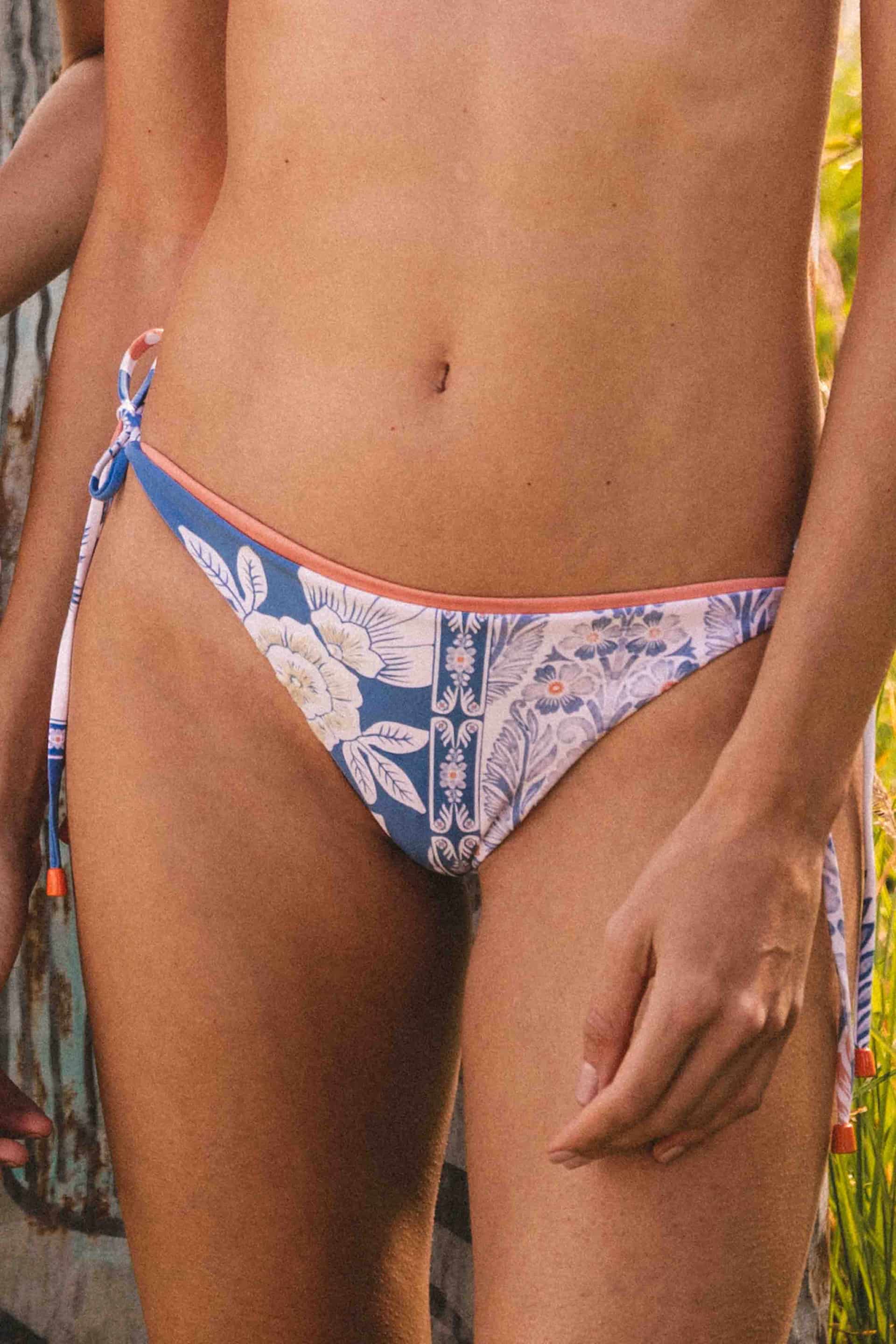 Panty Tiras de Bikini Savira Azul - miniatura 1