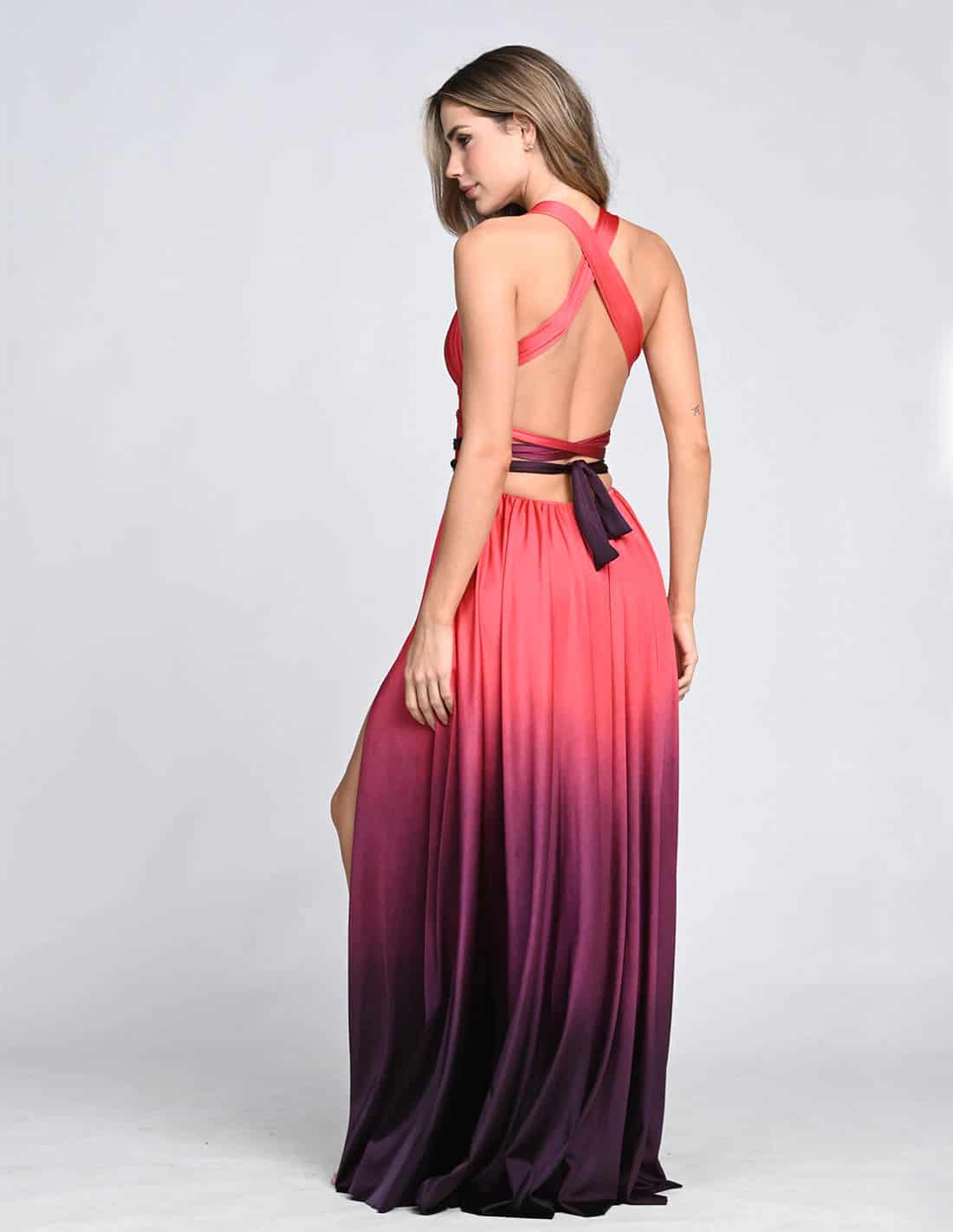 Vestido Plutón Wild Wine + Deep Purple - miniatura 2