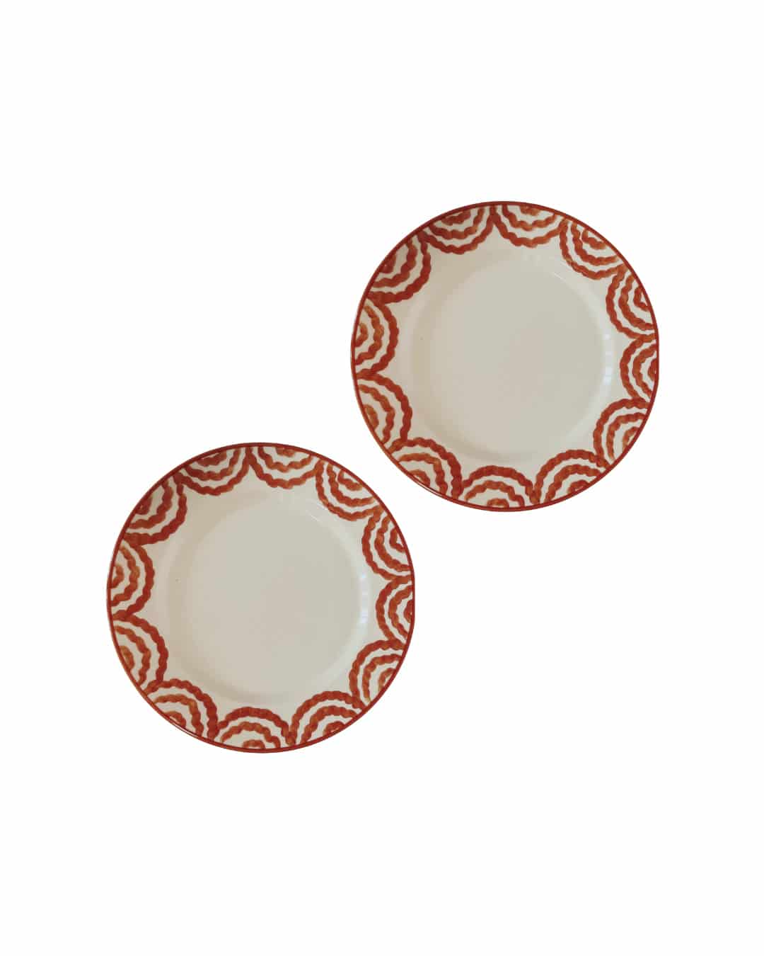SET X2 DINNER PLATE - RED - miniatura 1
