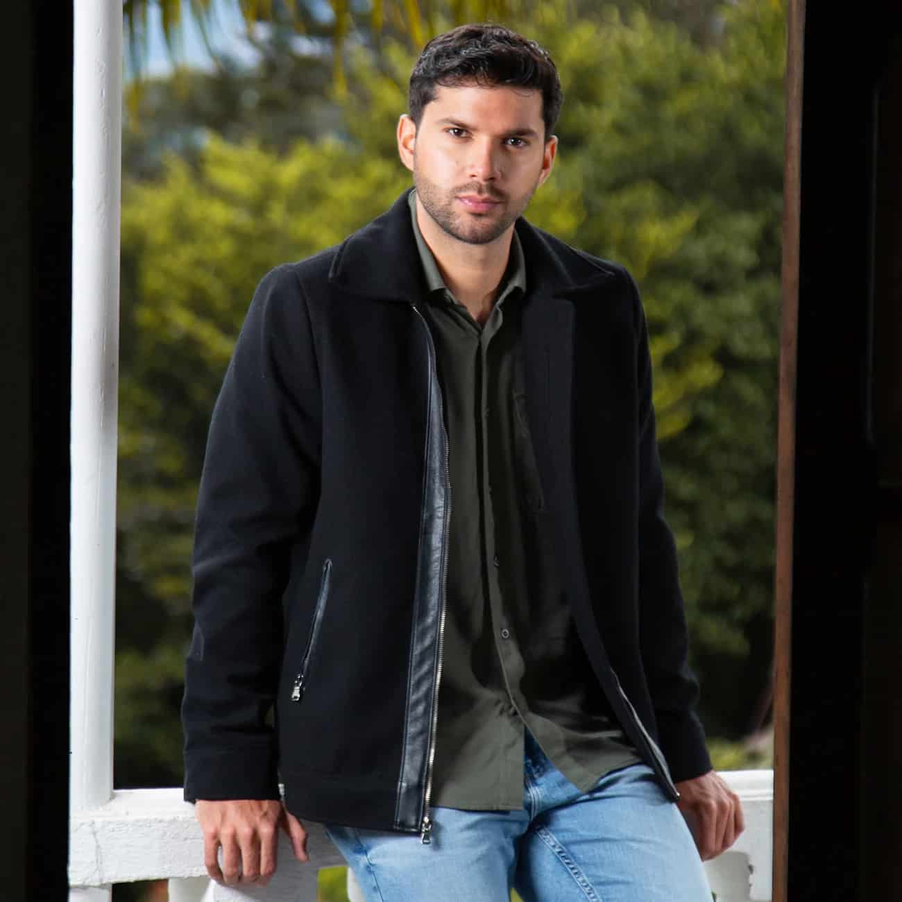 Chaqueta Slim Paño Oliver - miniatura 1