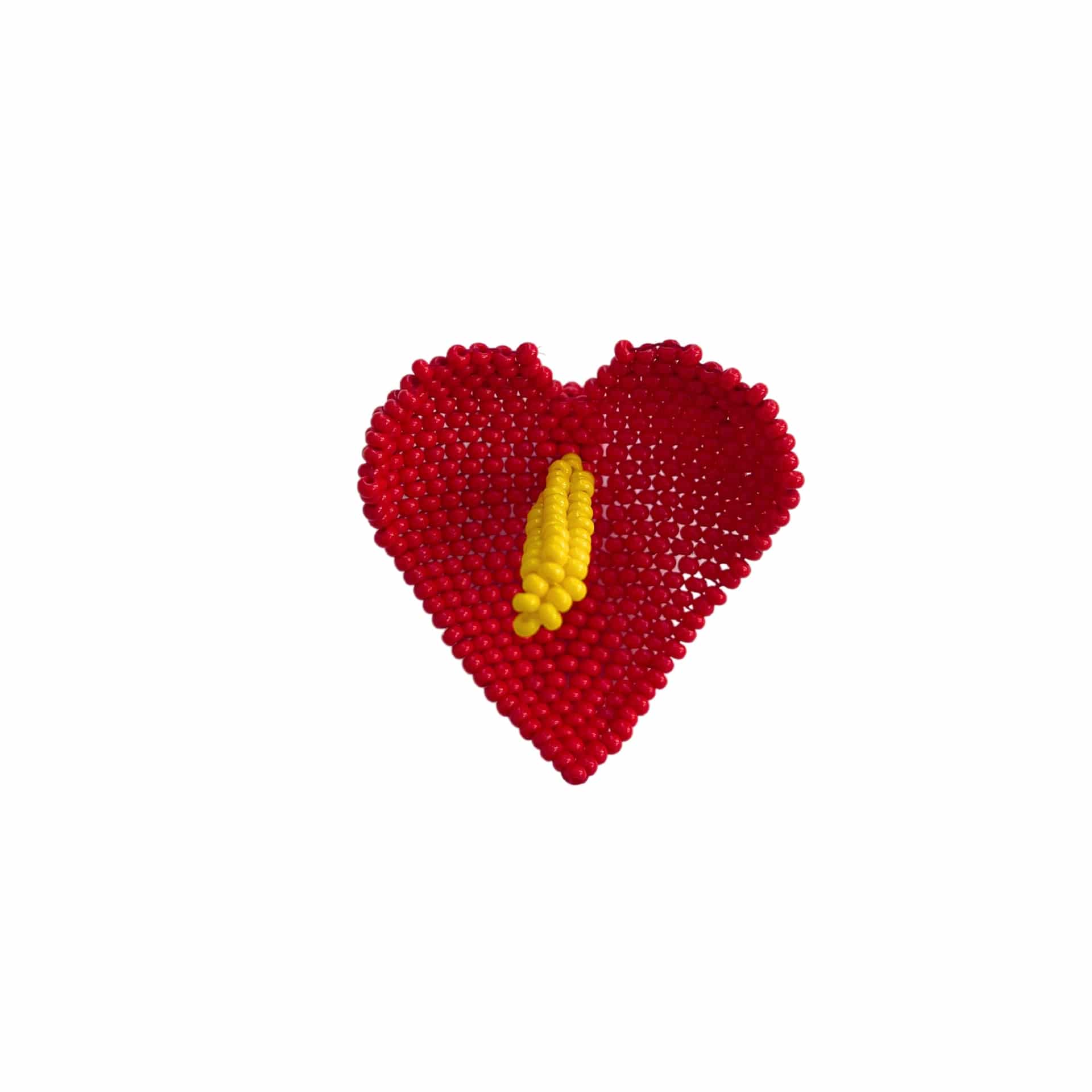 Red Anturio Earrings - miniatura 3
