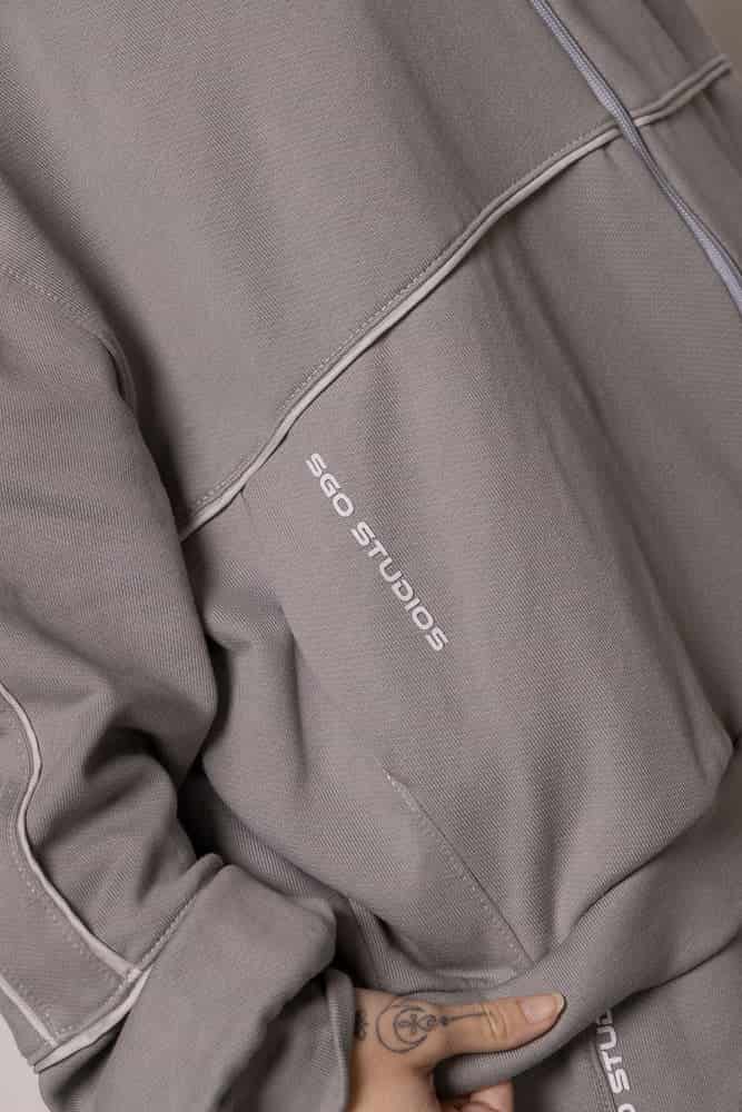Hoodie 87/27 Sgo Dama-Gris - miniatura 10