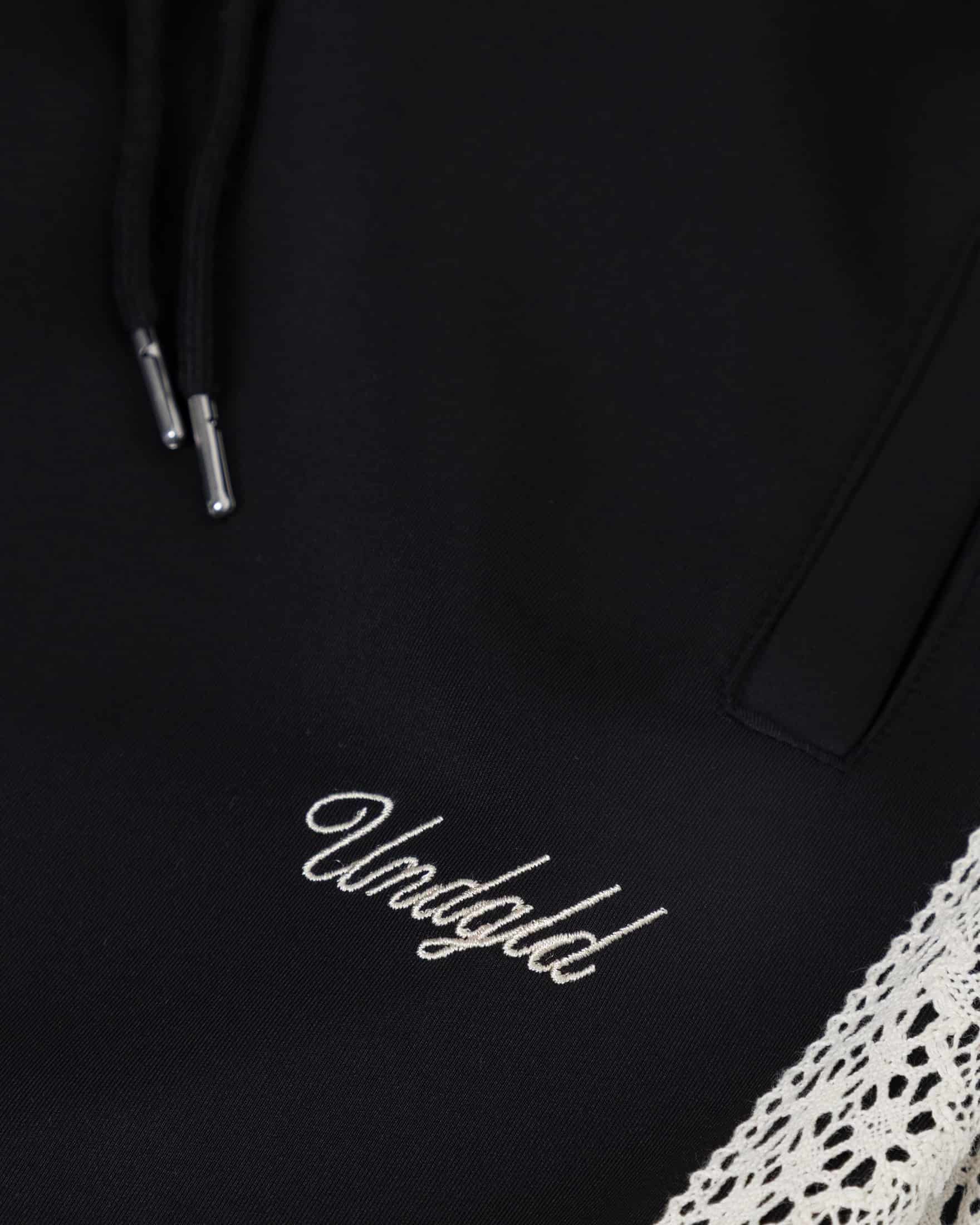 Basics Undgld Lace-panel Track Pants Black - miniatura 4