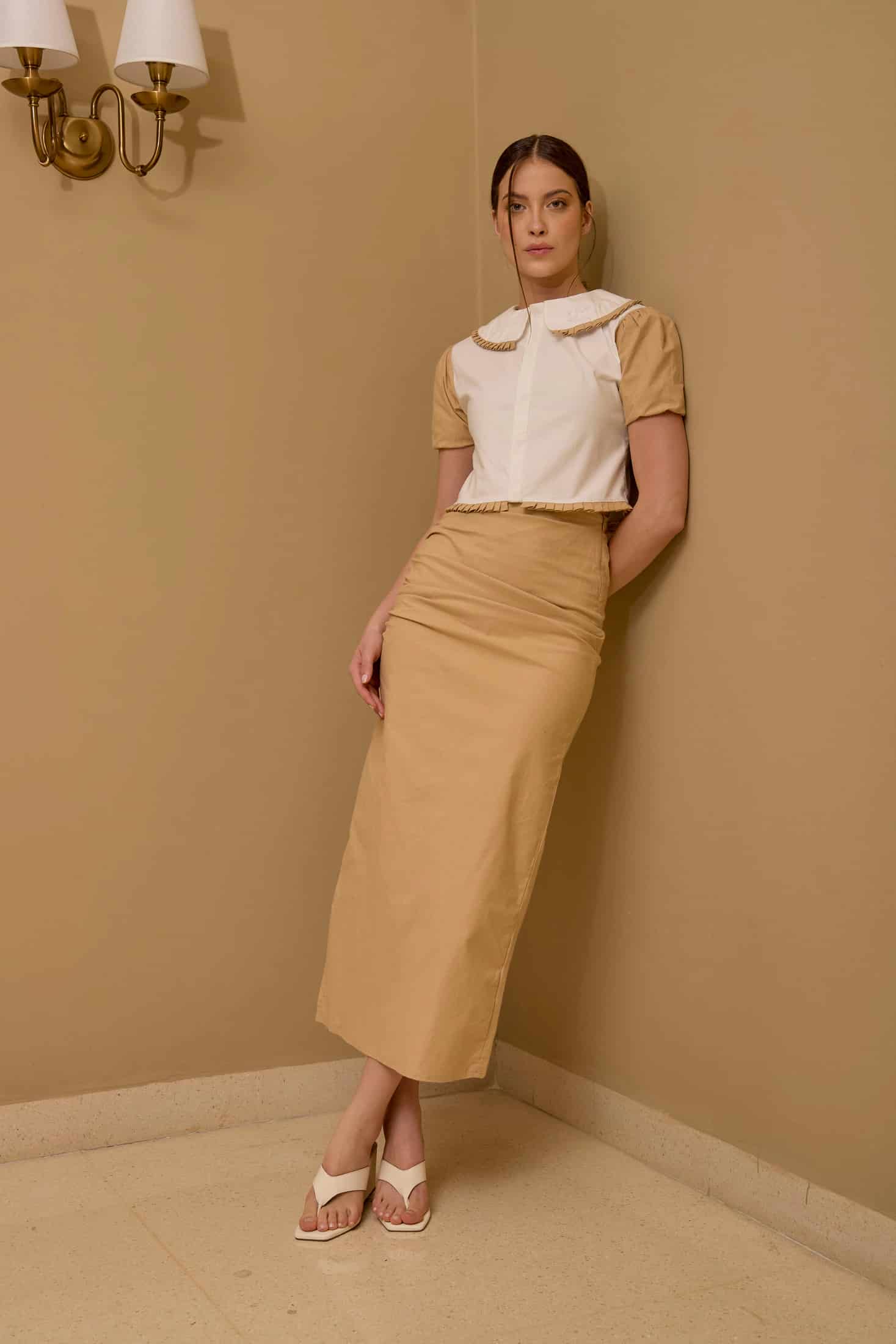 Falda Cambridge Beige - miniatura 4