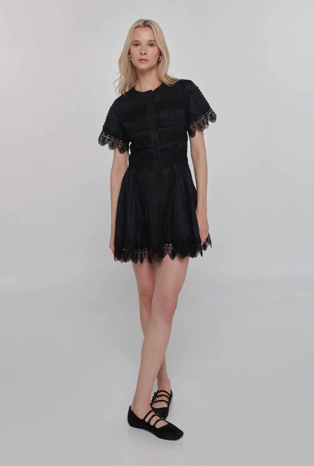 VIOLETTA DRESS BLACK - miniatura 4