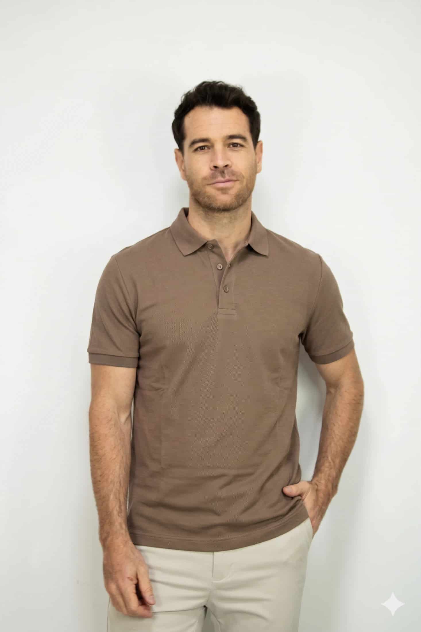 Polo Deportiva Cafe Para Hombre - miniatura 1