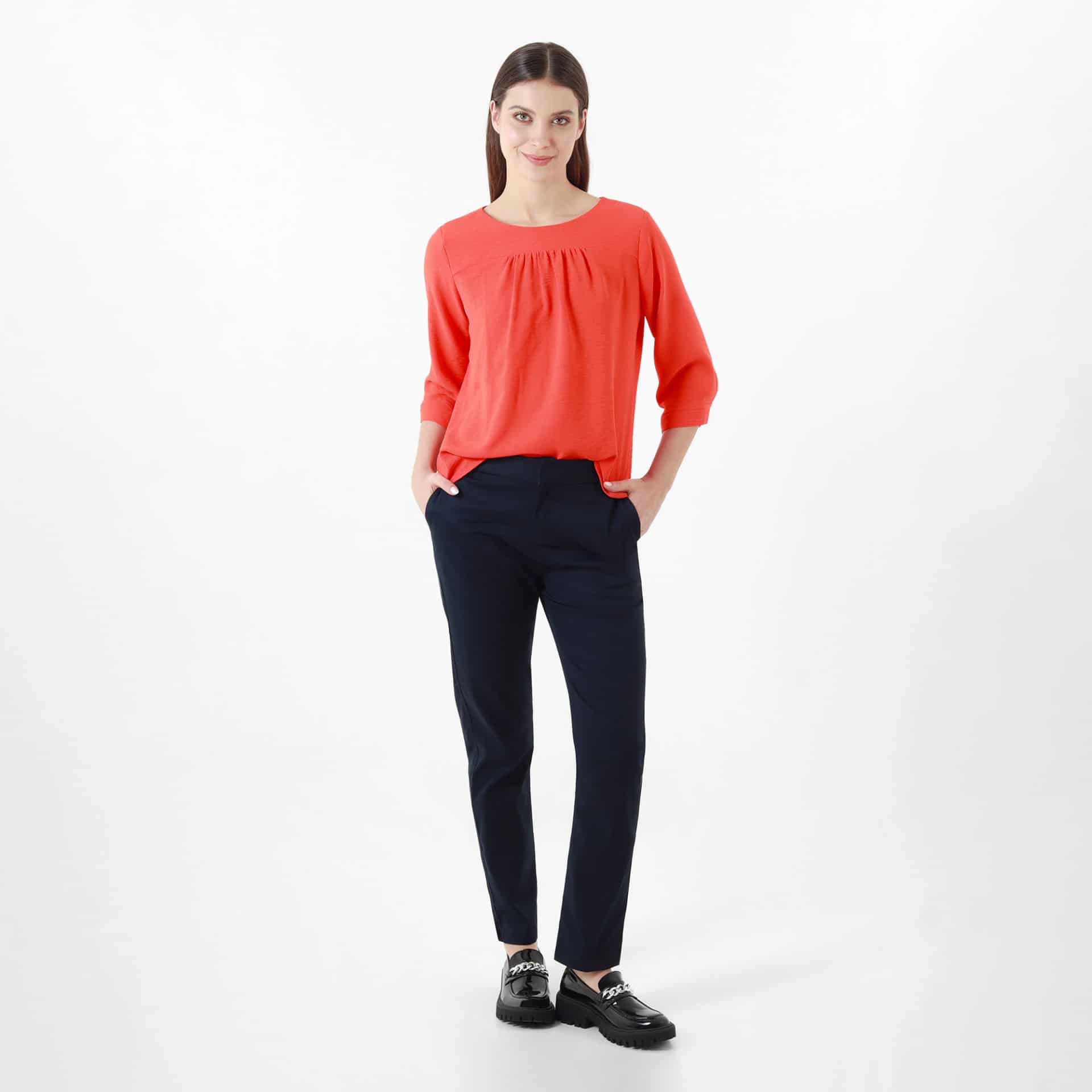 Blusa Cuello Redondo Manga 3Cuartos - miniatura 5