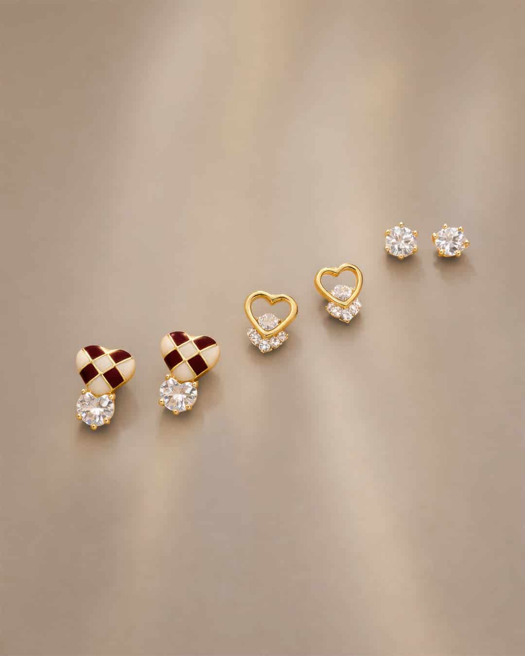 Set X3 Aretes Corazones Mosaico - miniatura 3