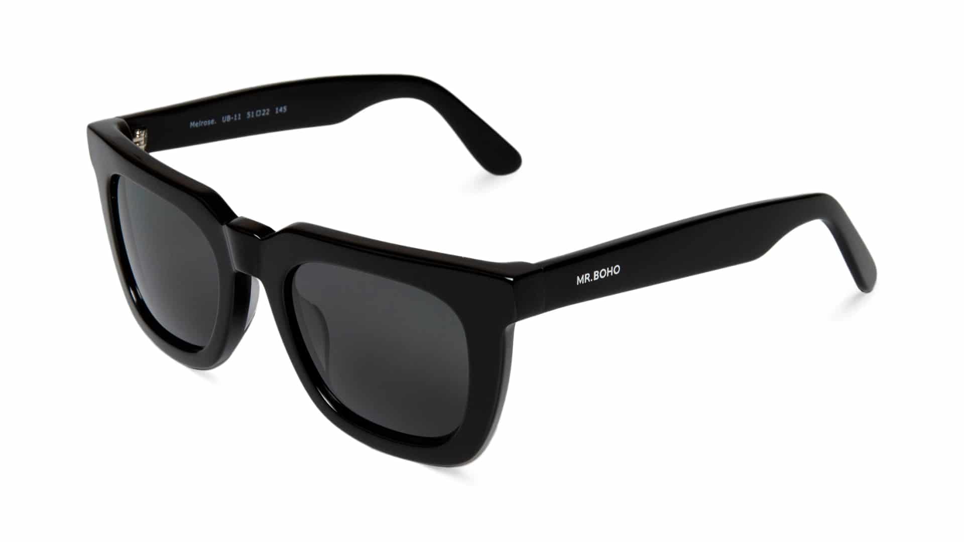 BLACK MELROSE WITH CLASSICAL LENSES - miniatura 3
